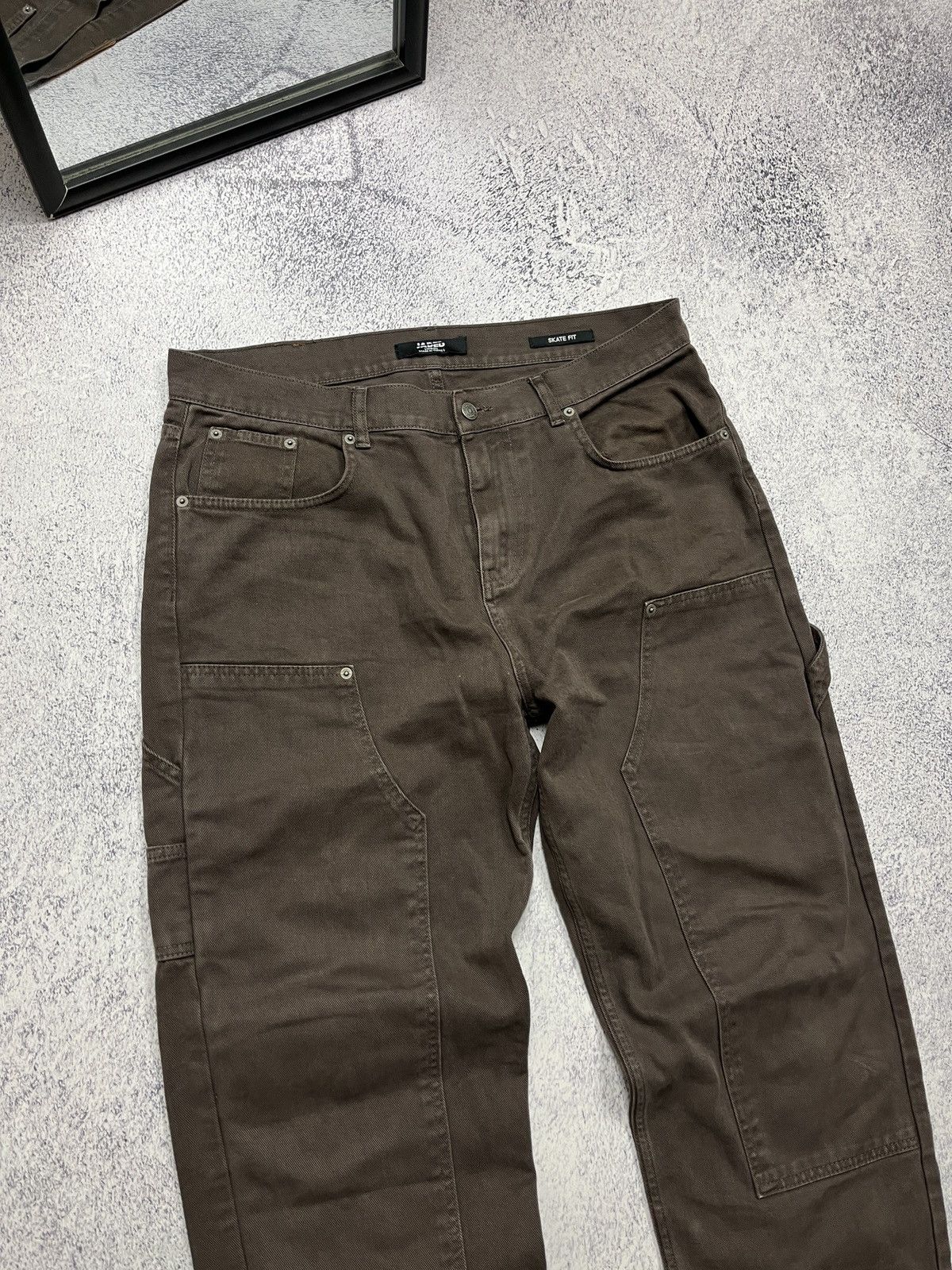 Jaded London Jaded London Skate Fit Double Knee Y2k Denim Jeans Brown Size US 34 / EU 50 - 8 Thumbnail