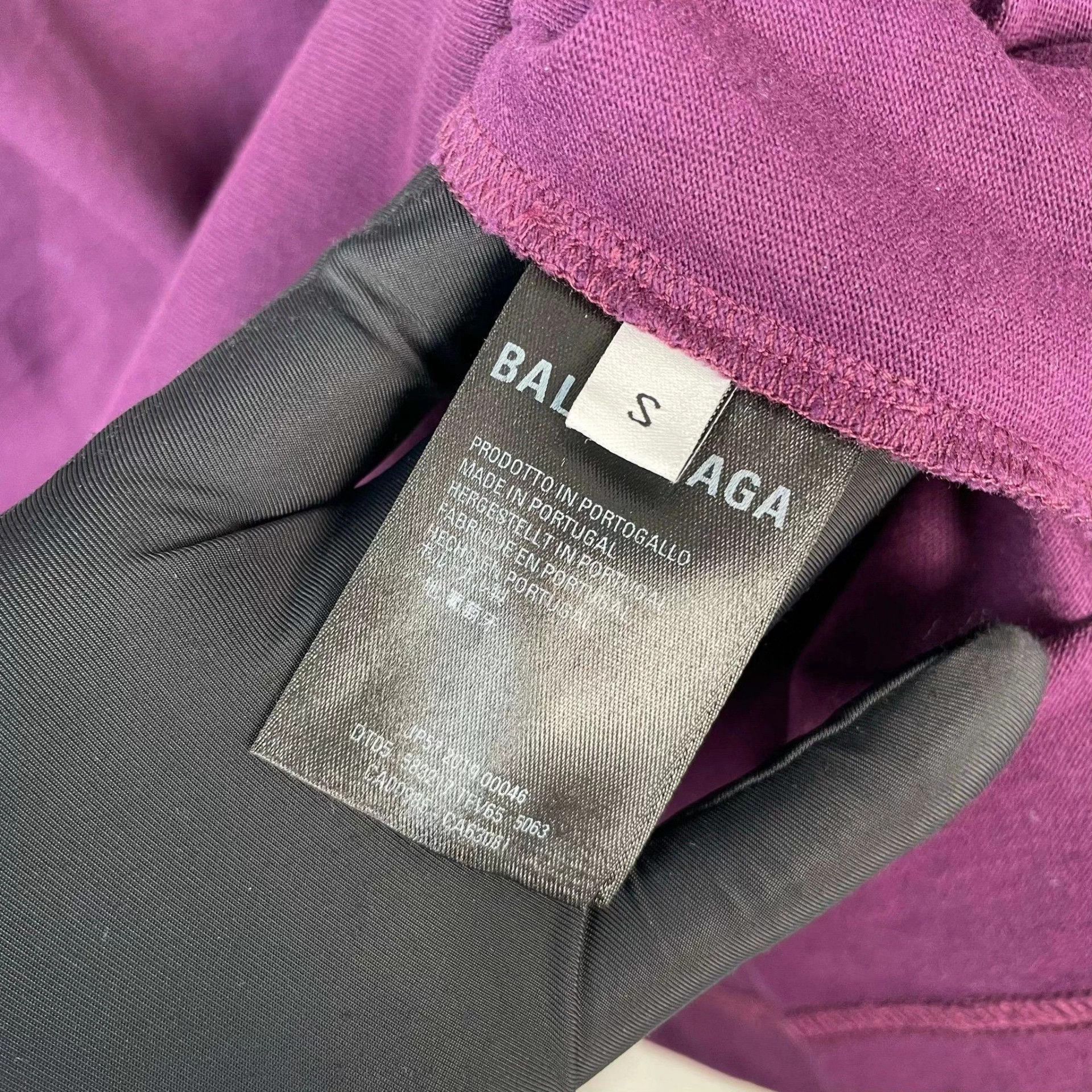Balenciaga Balenciaga short-sleeve T-shirt S purple Size S / US 4 / IT 40 - 4 Thumbnail