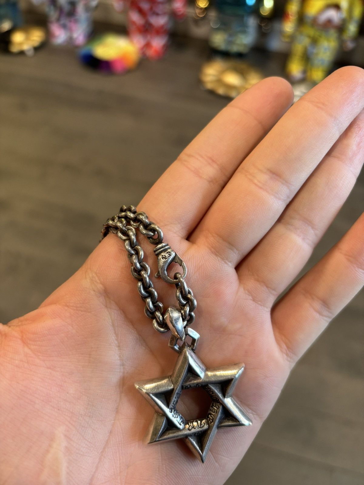 Chrome Hearts Chrome hearts Star of David + chain necklace Size ONE SIZE - 4 Thumbnail