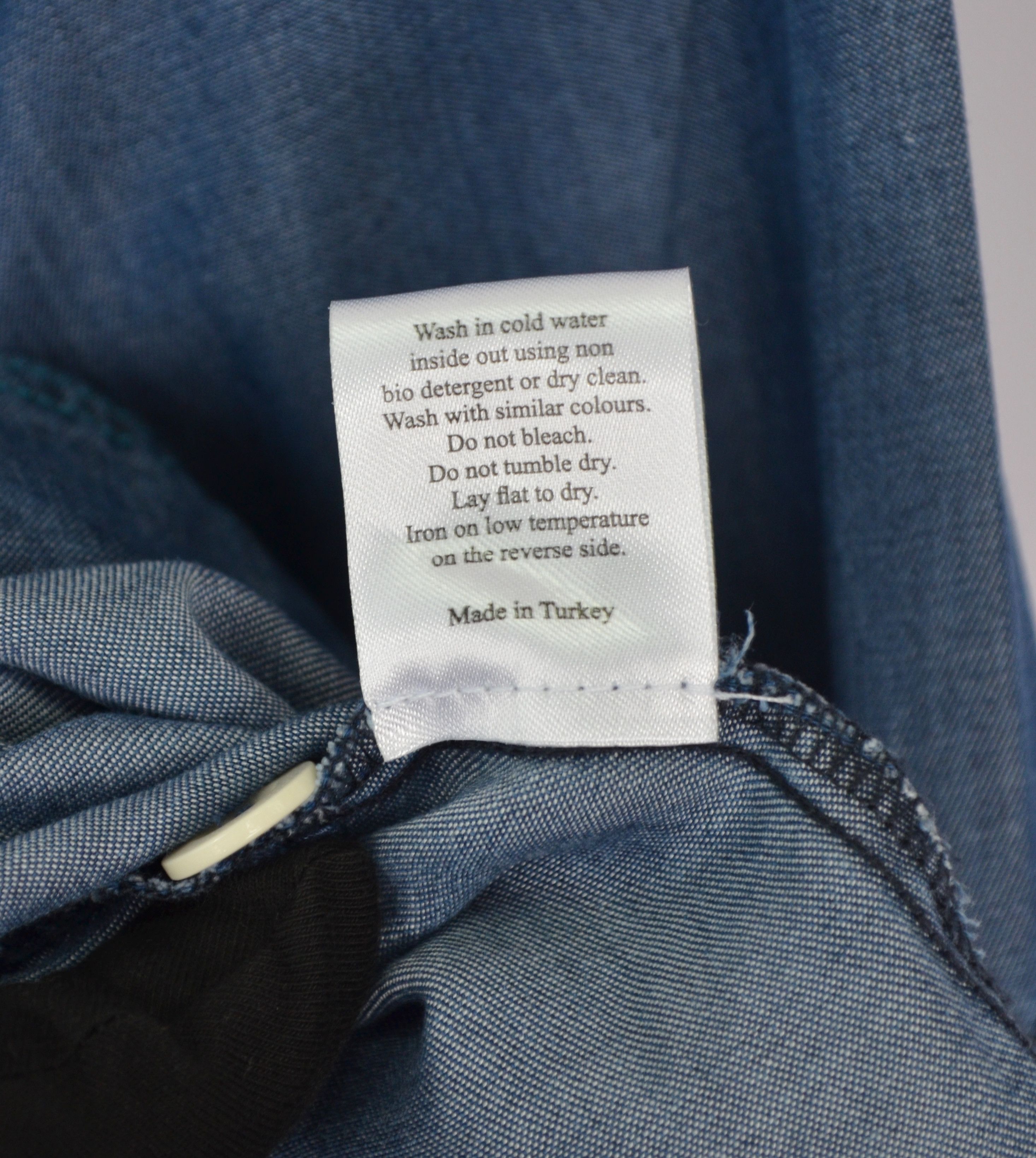 Designer × Sahara Club Sahara Tencell Lyocell Denim Blue Tunic Shirt S-M Oversize Size S / US 4 / IT 40 - 13 Thumbnail