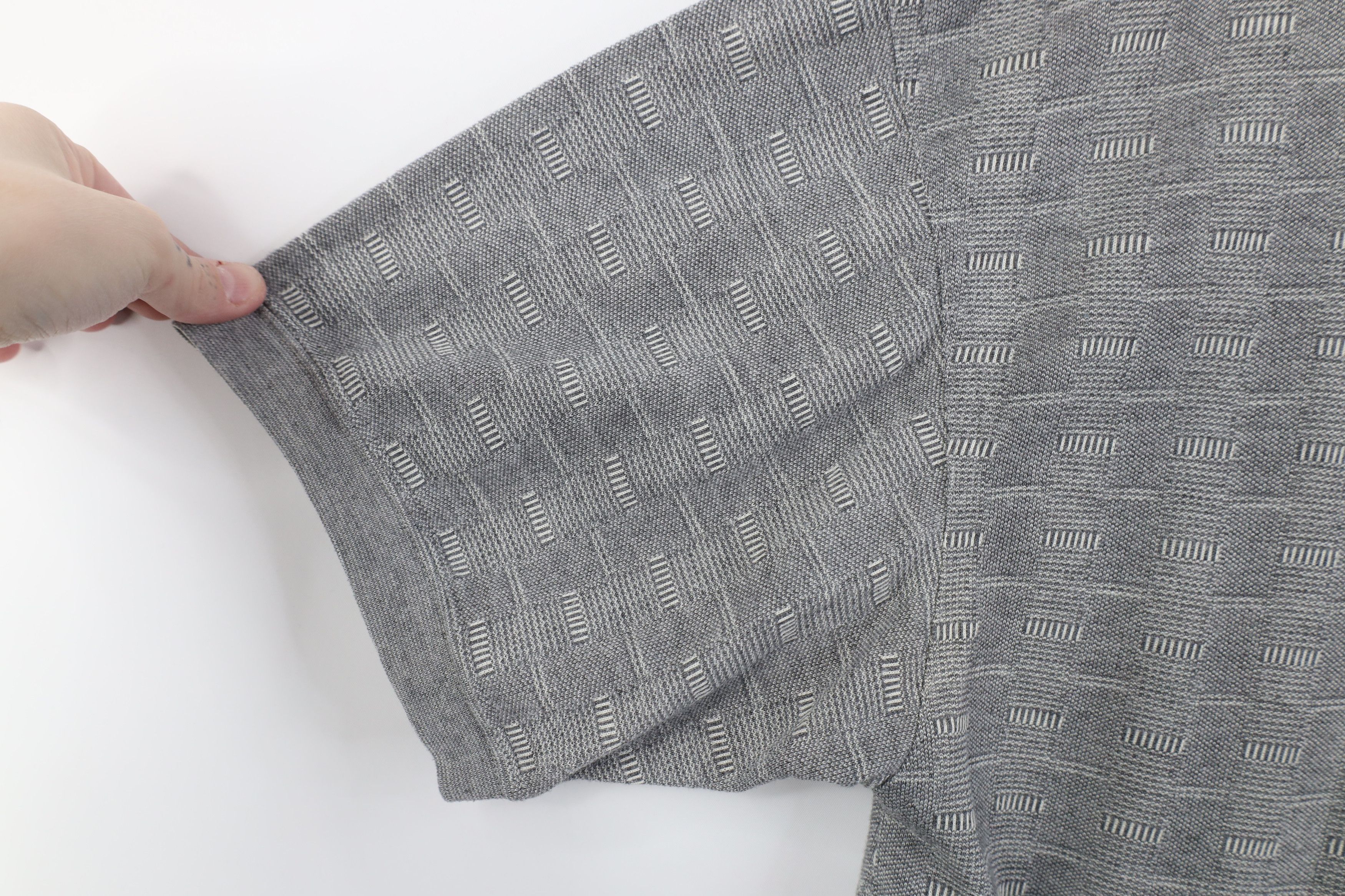 Vintage Vintage 90s Streetwear Checkered Pullover Polo Shirt Gray Size US L / EU 52-54 / 3 - 7 Thumbnail