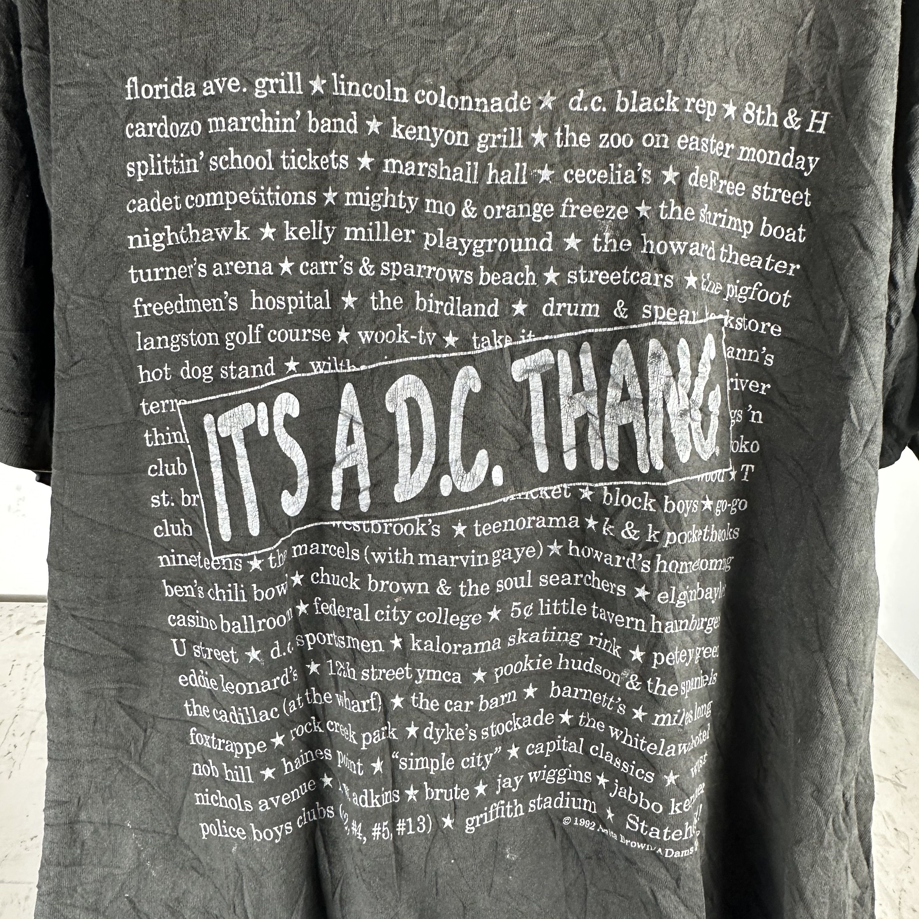 Vintage Vintage 1992 It's A DC Thang T-shirt Size US XXL / EU 58 / 5 - 2 Thumbnail