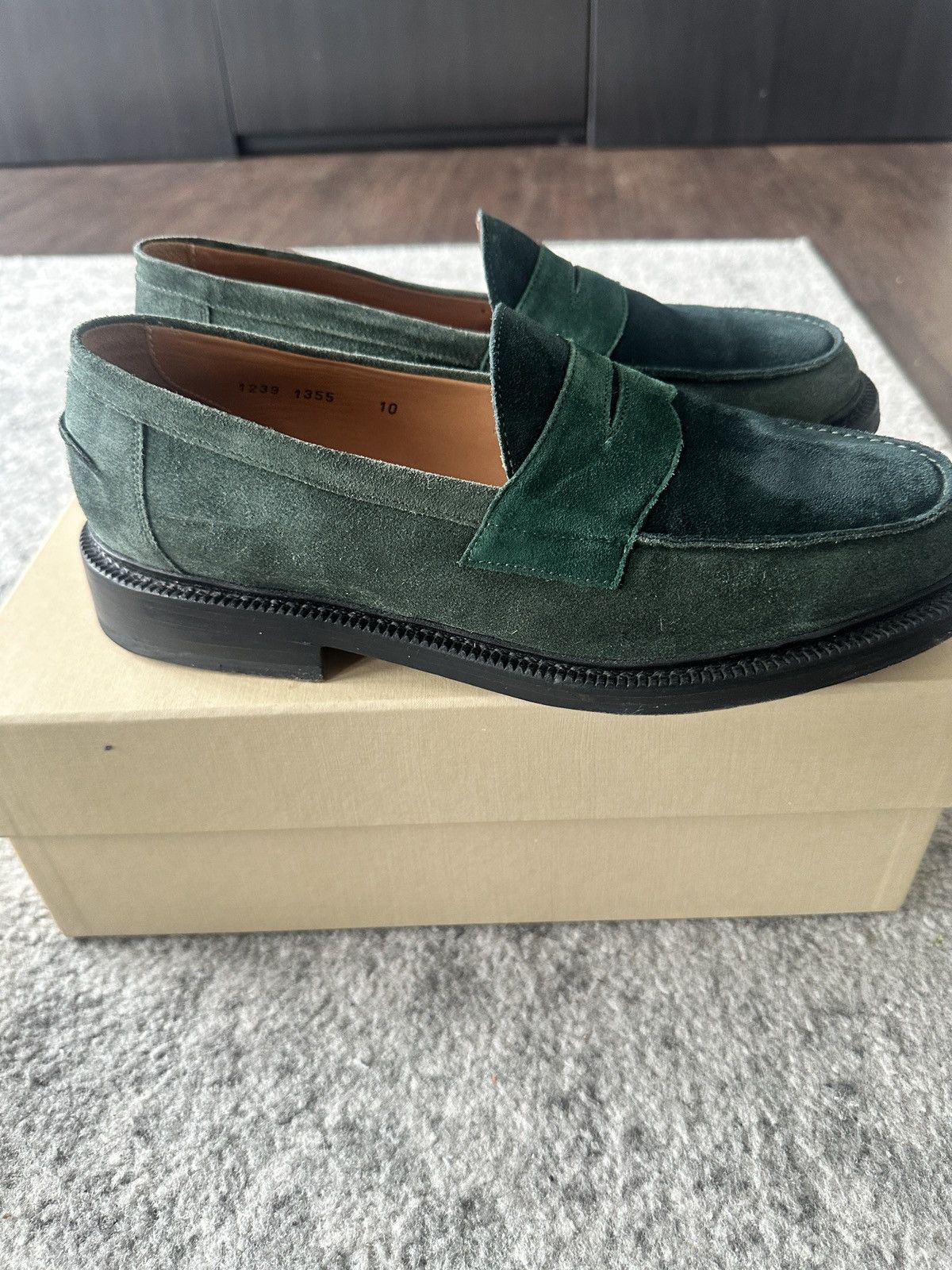 image of Blackstock Weber x Kith B&w Loafer in Green, Men's (Size 10)