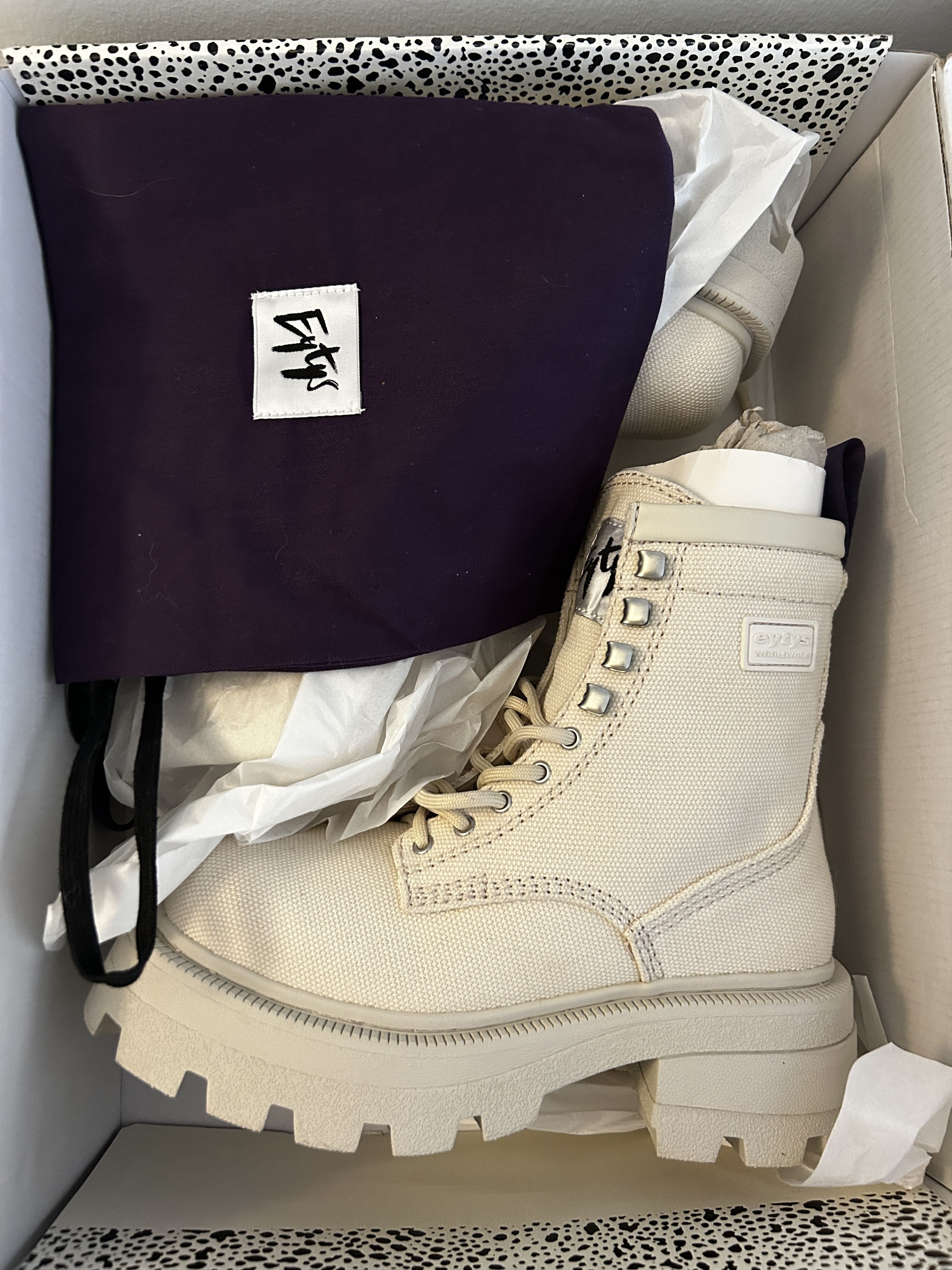 Black Michigan Boots by EYTYS on Sale