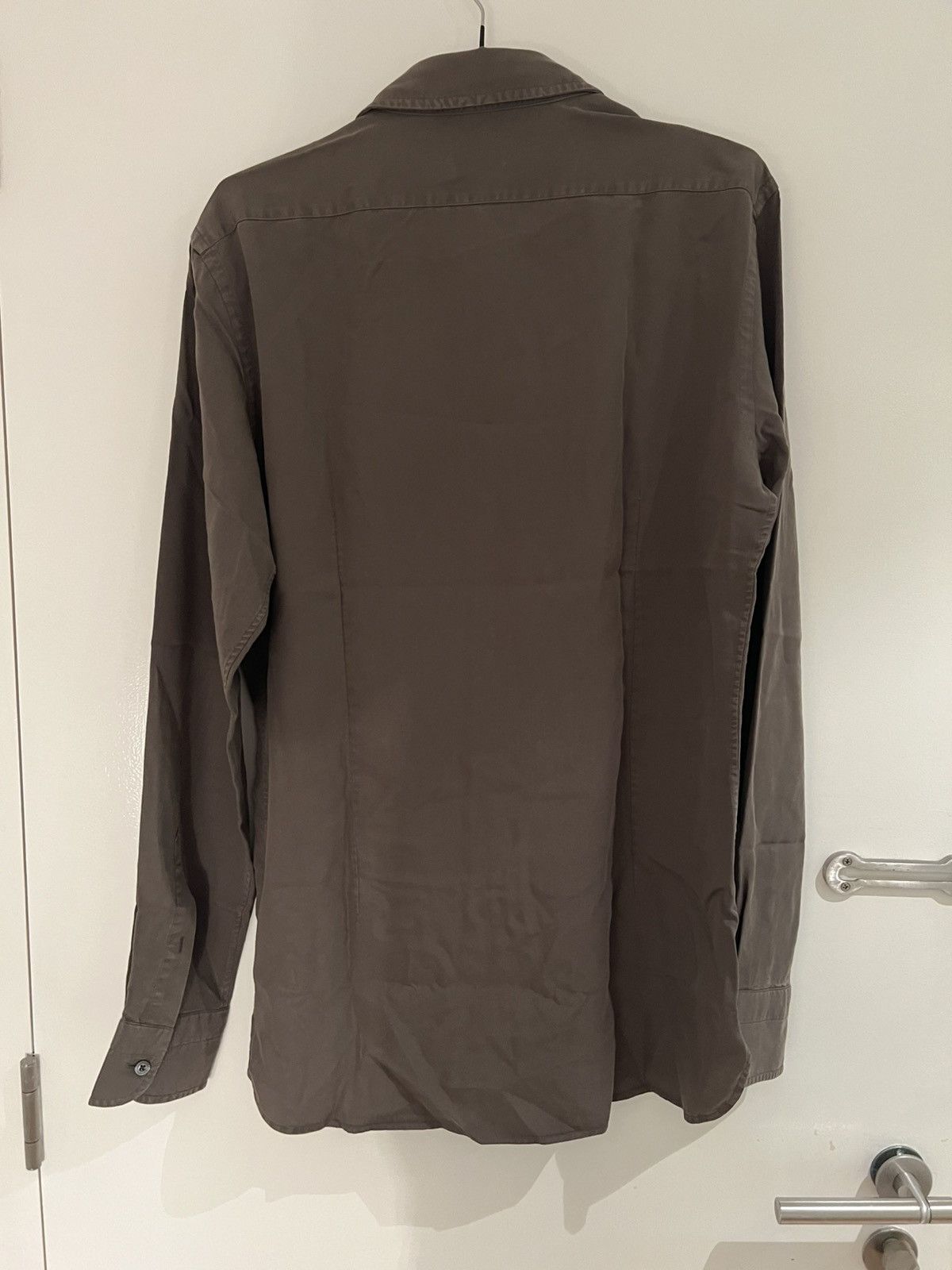 Tom Ford TOM FORD Long Sleeves Brown Shirt 15.3/4 40 100% LYOCELL Size US M / EU 48-50 / 2 - 4 Thumbnail