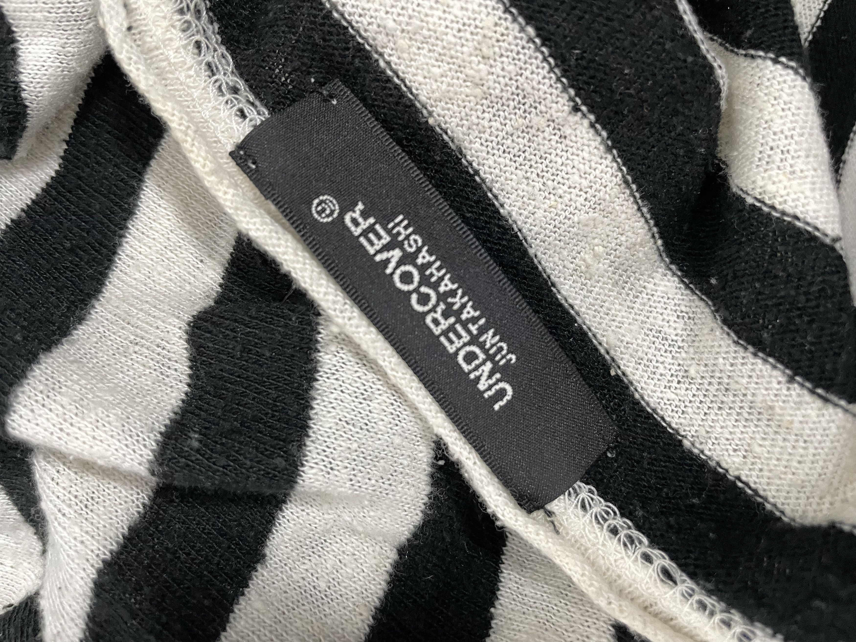 Undercover SS19 Stripe Distressed Knit Longsleeve Size US XL / EU 56 / 4 - 4 Thumbnail