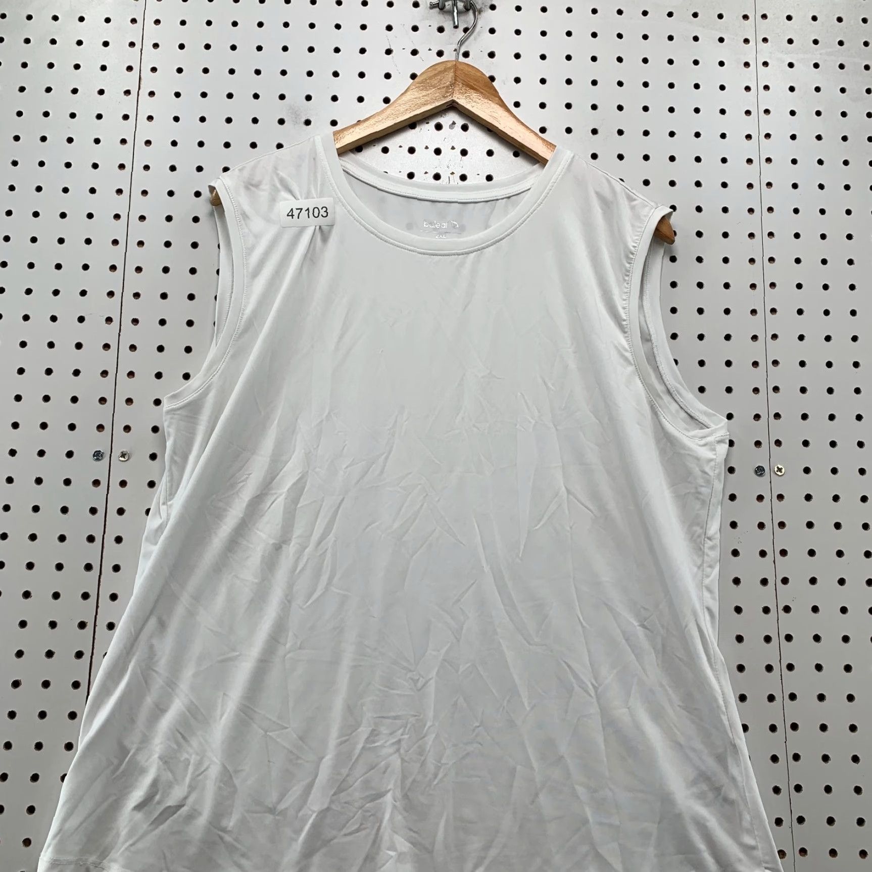 Vintage Baleaf Athletic Top Shirt Womens 2XL White Sleeveless Polyester Spandex Yoga Size XXL / US 16-18 / IT 52-54 - 4 Thumbnail