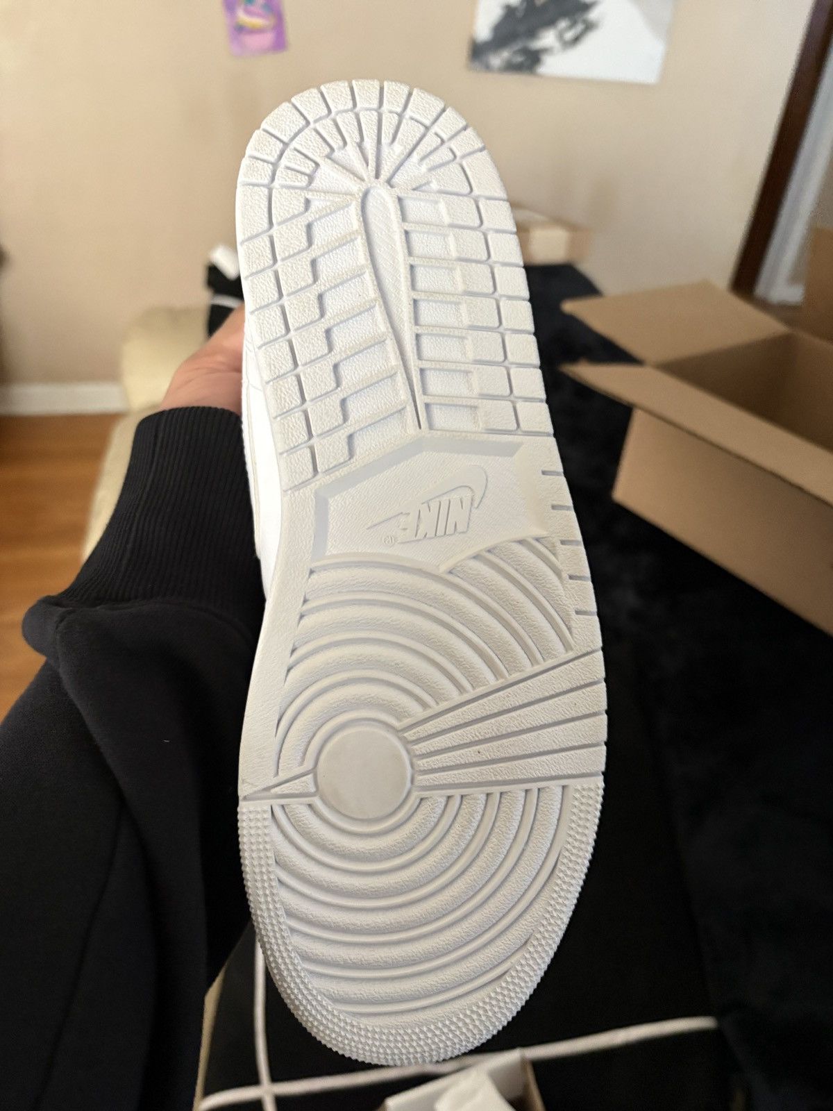Jordan Brand af1 triple white Size US 10 / EU 43 - 3 Thumbnail