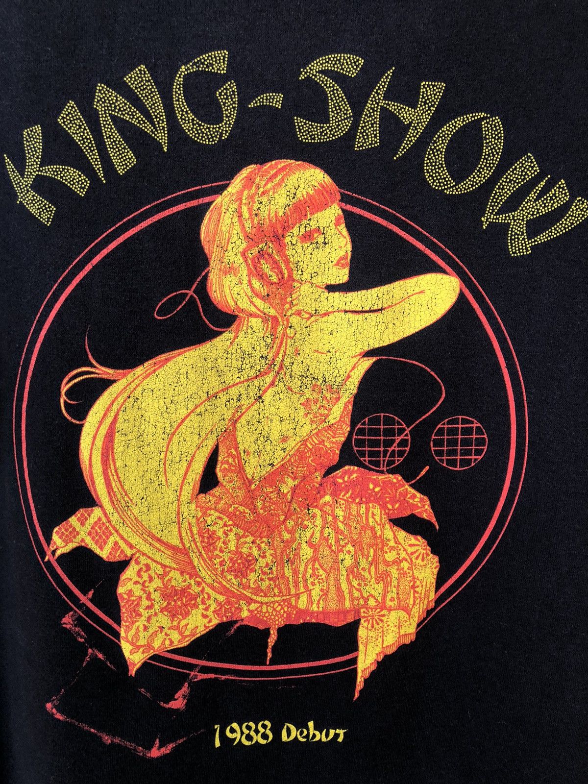 Vintage Vintage KING SHOW Distressed Tee Size US L / EU 52-54 / 3 - 3 Thumbnail