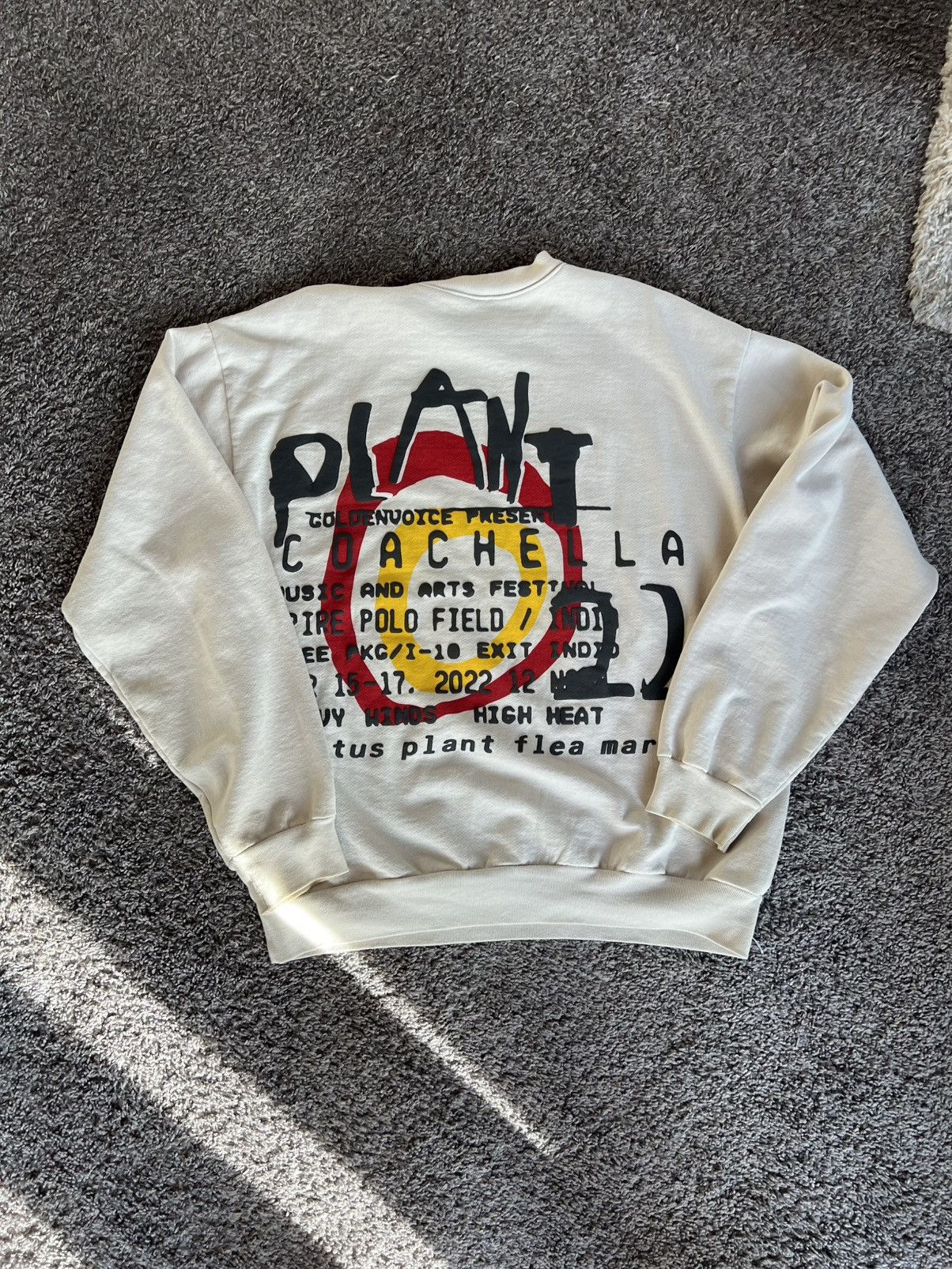 CPFM Cactus Plant Flea Market Coachella 2022 Bone Sweatshirt