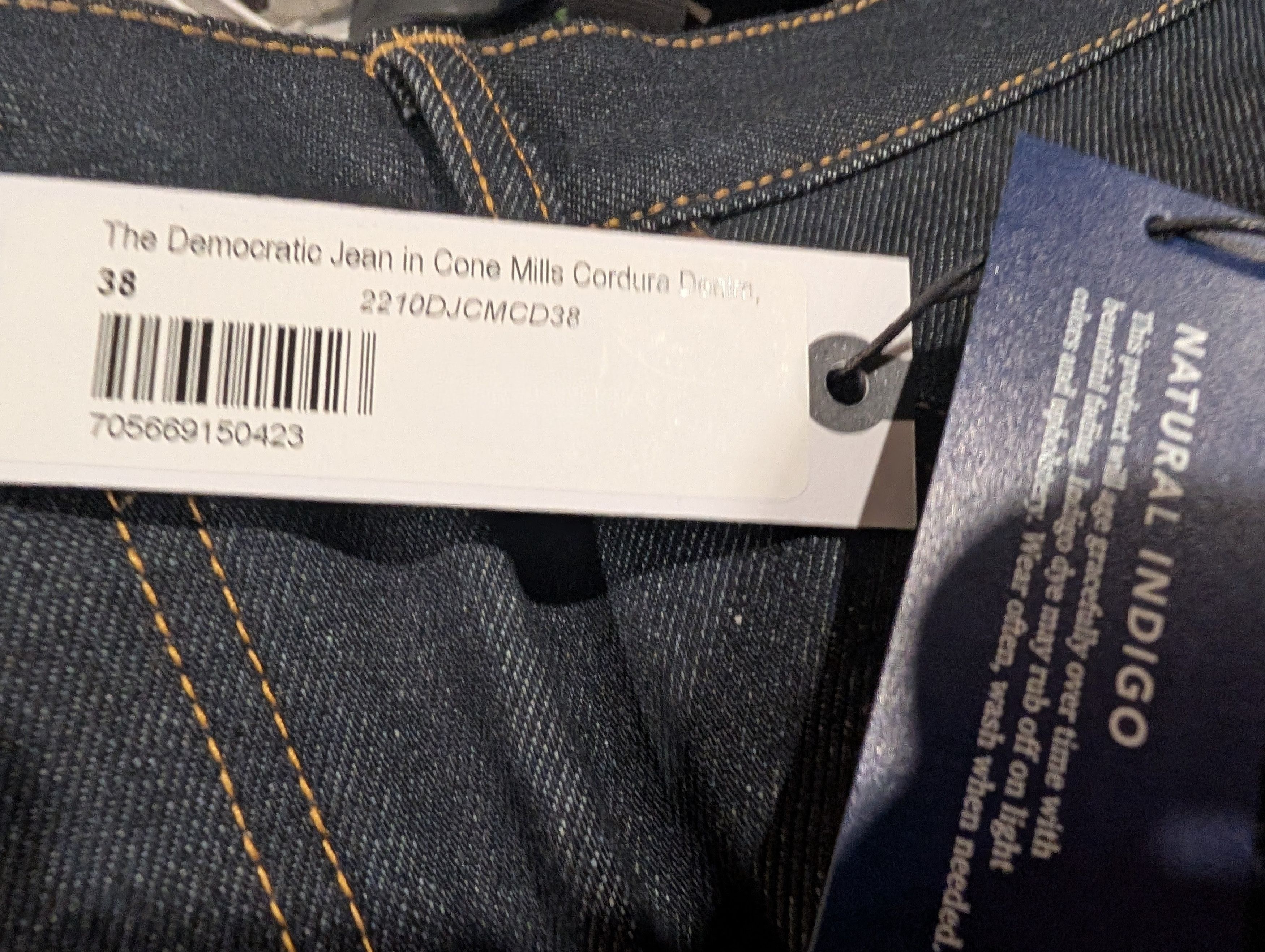 Taylor Stitch The Democratic Jean in Cone Mills Selvage & Cordura Denim. Size US 38 / EU 54 - 8 Thumbnail