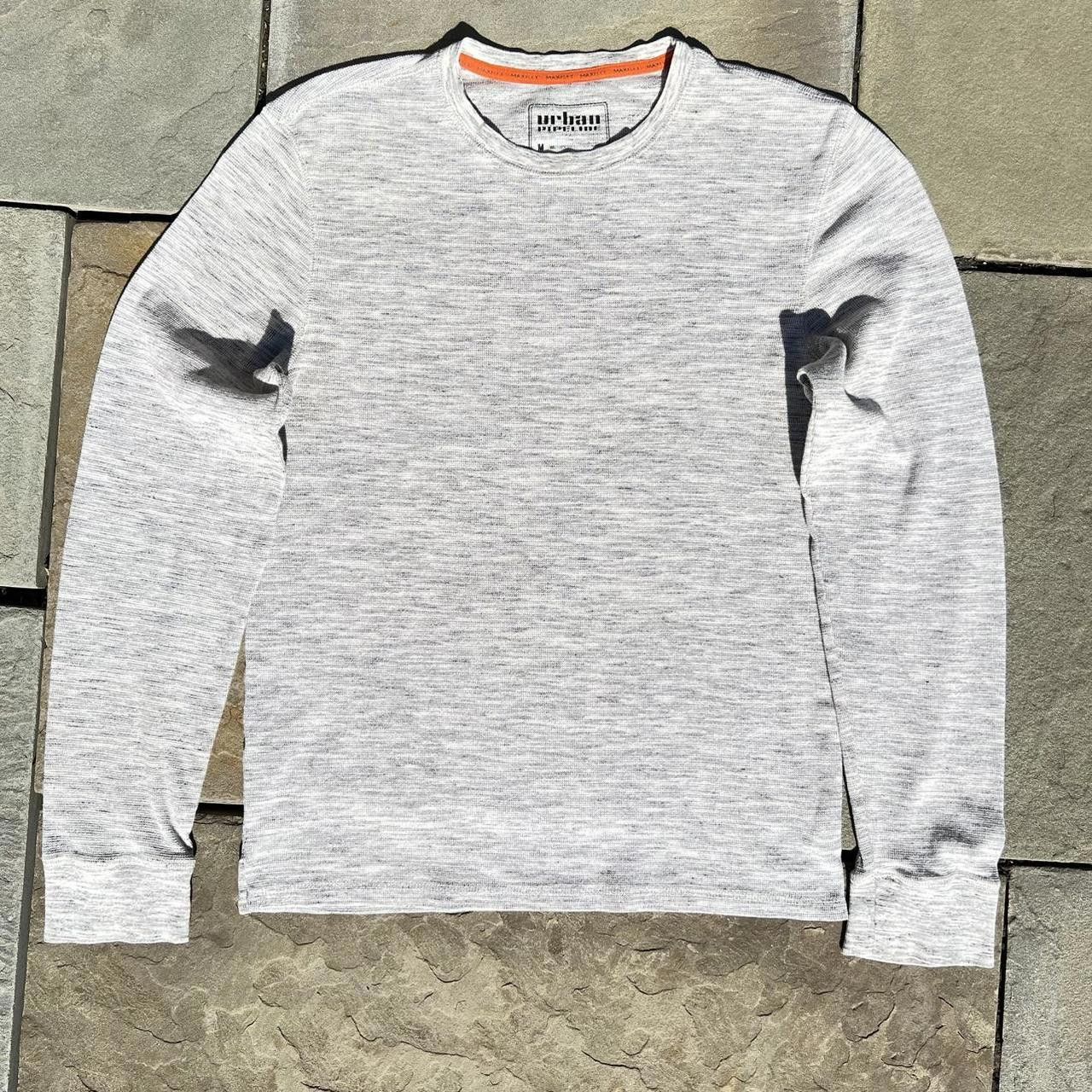Urban Pipeline Y2K Light Grey Heather Waffle Knit Thermal Size US M / EU 48-50 / 2 - 1 Thumbnail
