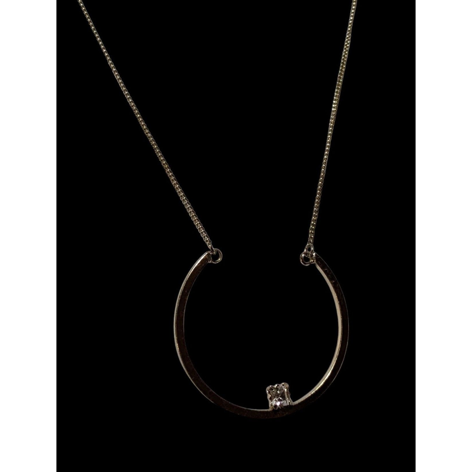Other Retro Chic Gold Open Circle Gem Necklace Size ONE SIZE - 4 Thumbnail