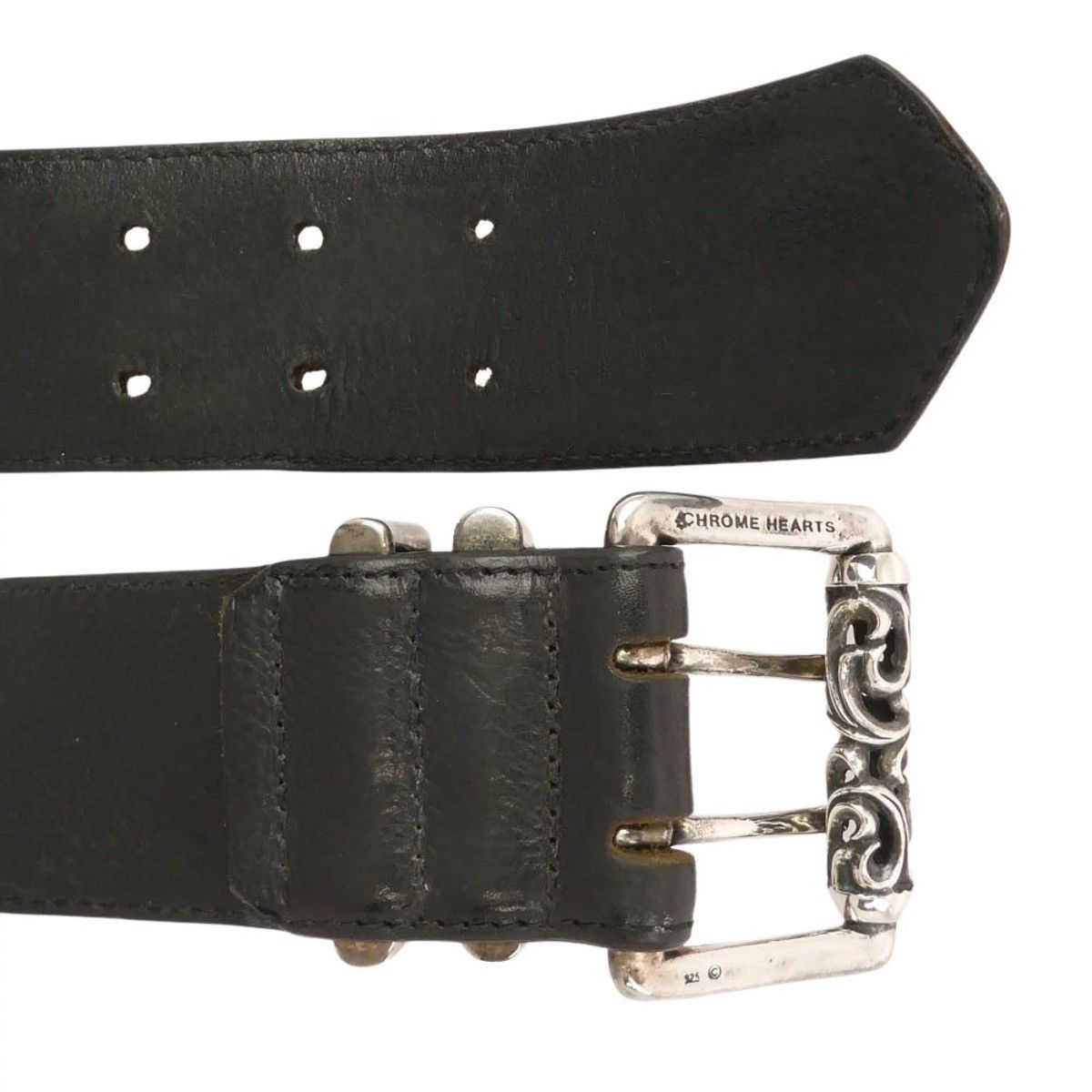 Chrome Hearts Chrome Hearts 3pc roller leather belt Size ONE SIZE - 3 Thumbnail