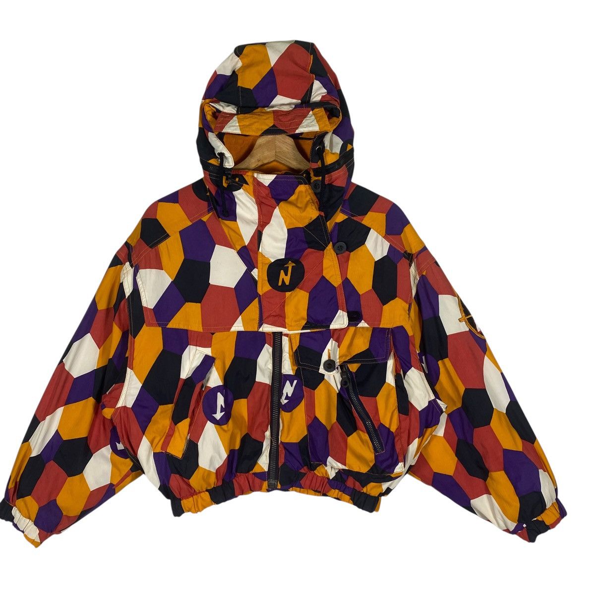 Vintage Vintage Nordica Hoodie Ski Crop Top Jacket Zipper M Size Size M / US 6-8 / IT 42-44 - 1 Thumbnail