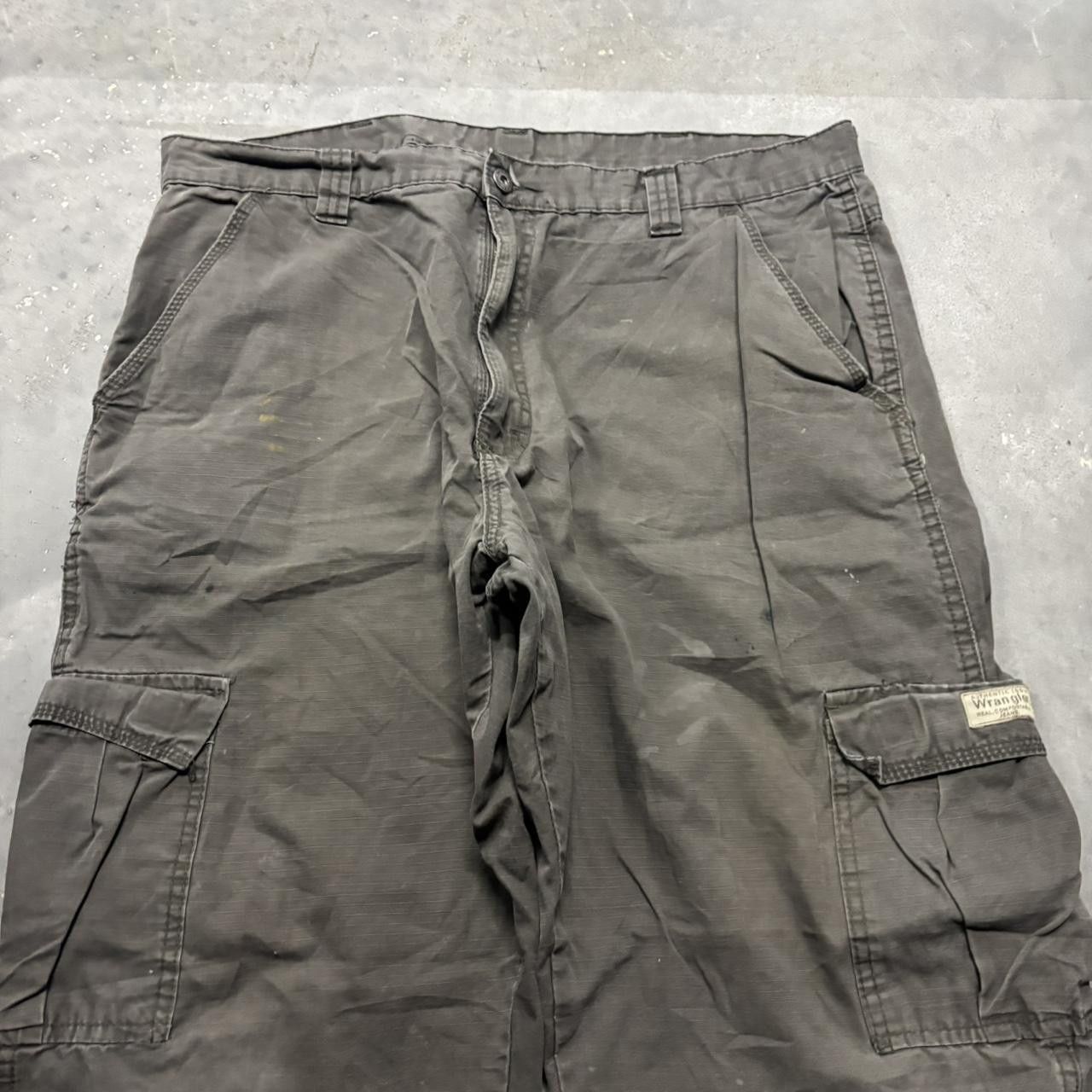 Japanese Brand × Vintage Crazy Vintage Y2K/2000s Baggy Grey Streetwear Skater Cargo Pants! Size US 38 / EU 54 - 5 Thumbnail