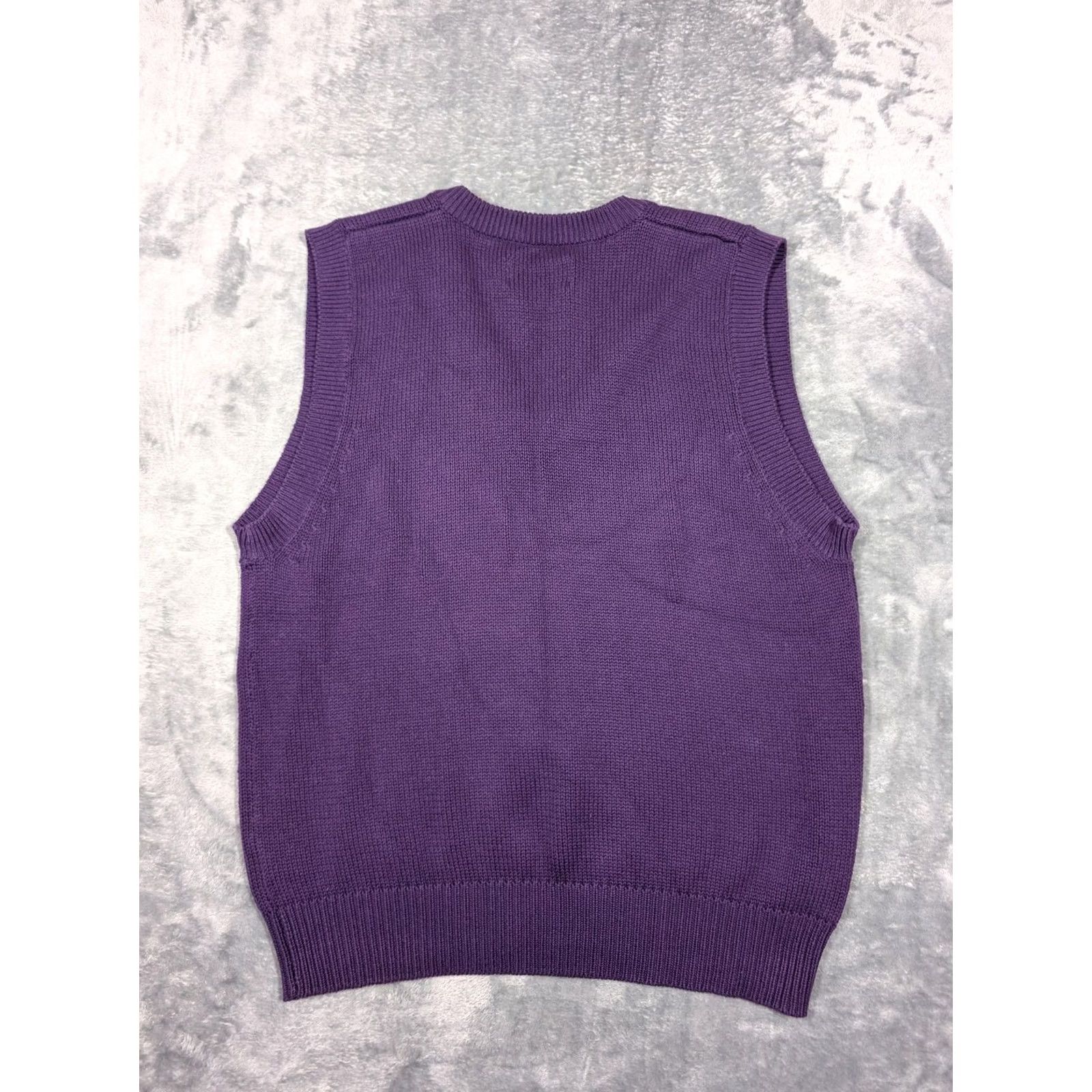 Eddie Bauer Eddie Bauer Sweater Vest Mens Medium Purple V-Neck Knit Pullover Golf Layering Size US M / EU 48-50 / 2 - 5 Thumbnail