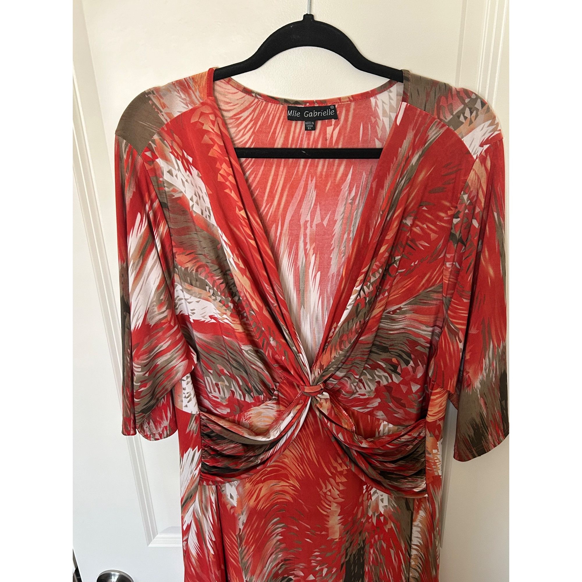 Other Mlle Gabrielle Multicolor woman plus size Maxi Dress 2X Size XXL / US 16-18 / IT 52-54 - 4 Thumbnail
