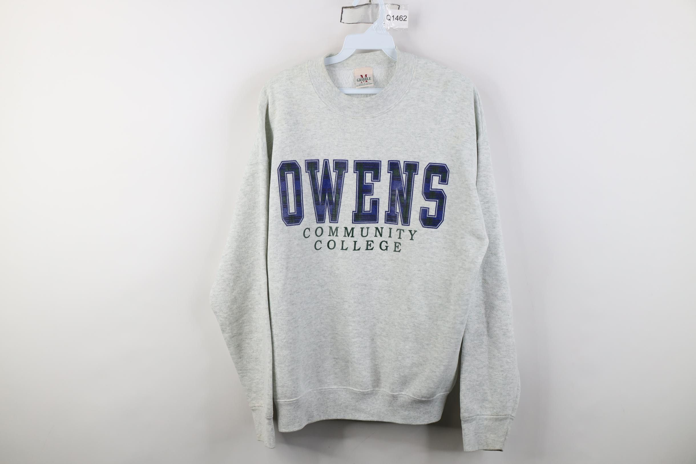 Vintage Vintage 90s Owens Community College Crewneck Sweatshirt USA Size L / US 10 / IT 46 - 1 Thumbnail
