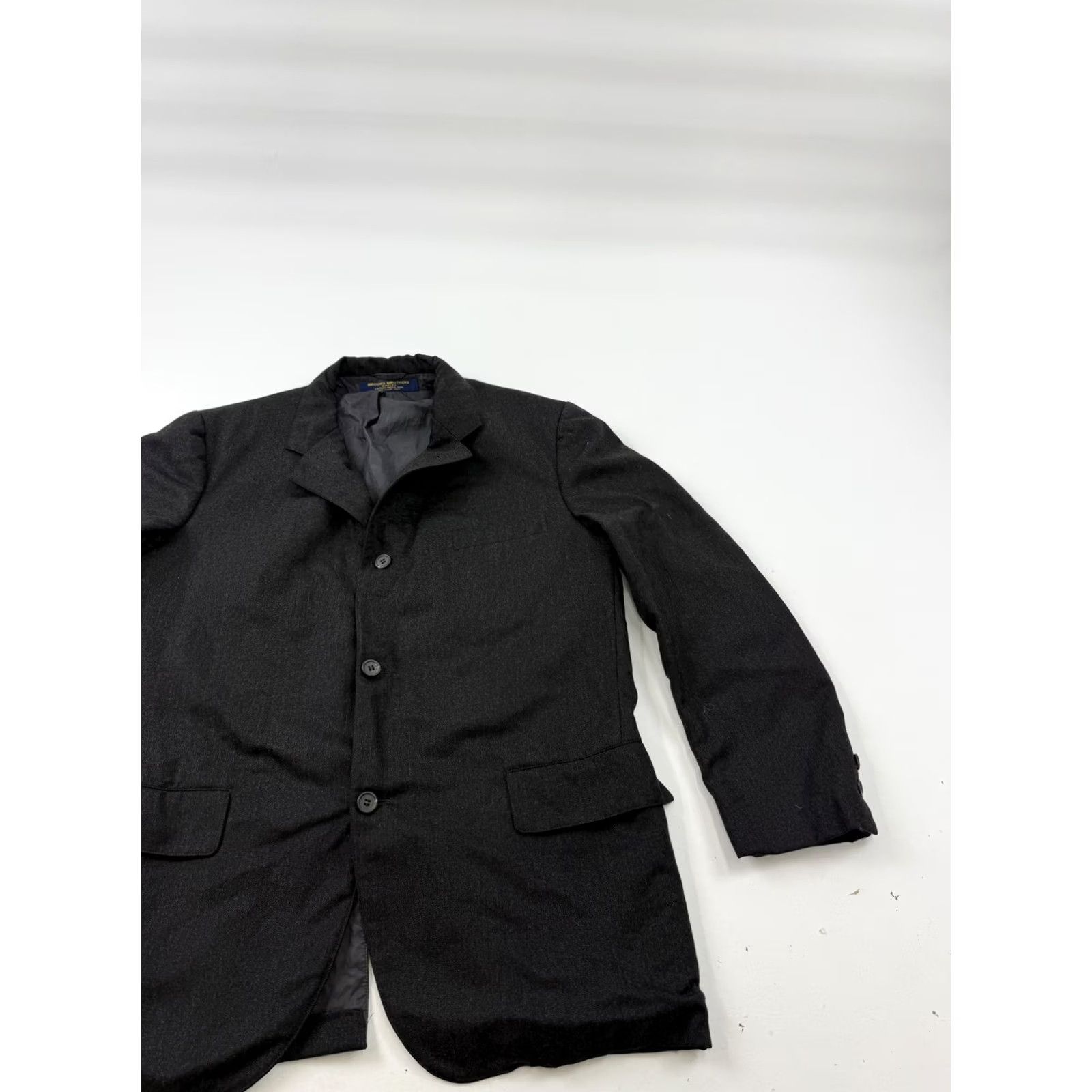 Brooks Brothers Brooks Brothers Blazer Sport Coat Jacket Mens 41R Gray 3 Button Notch Lapel Size 42R - 3 Thumbnail