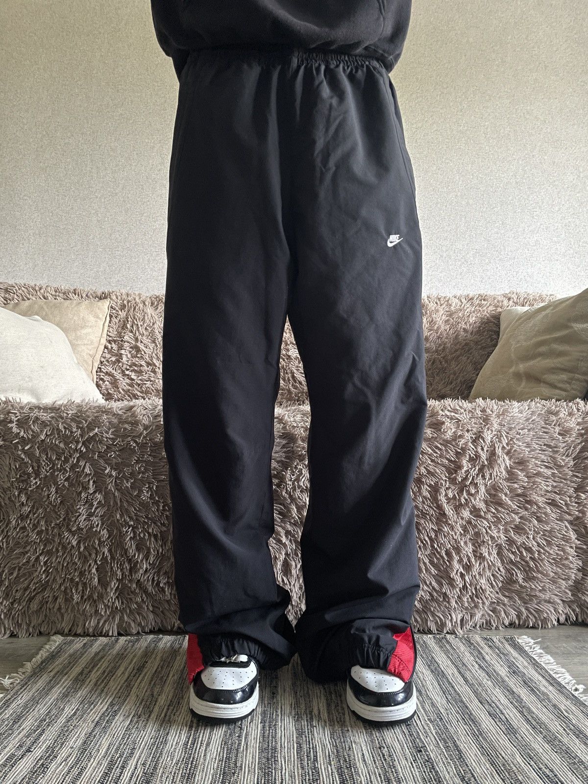 Nike nylon tracksuit bottoms clearance