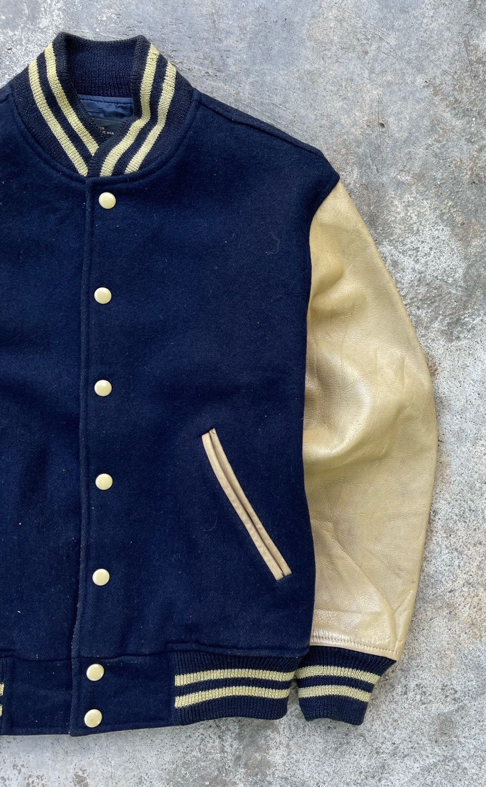 Vintage 🔥Vintage Van Jac Leather Sleeve Varsity Jacket Size US M / EU 48-50 / 2 - 7 Thumbnail