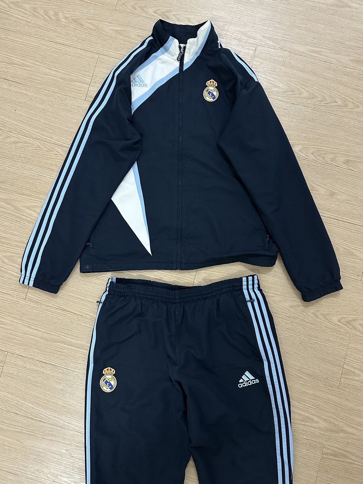 Adidas Vintage 2007 Adidas Real Madrid Training Tracksuit Full Set Size US M / EU 48-50 / 2 - 2 Thumbnail