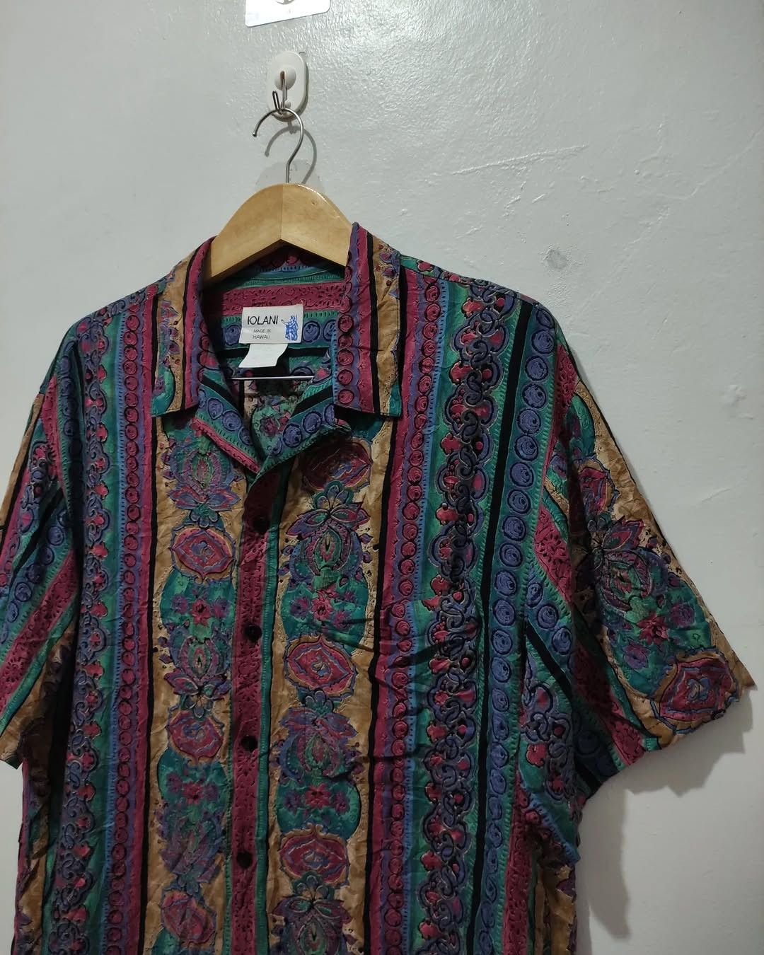 IOLANI Rare Vintage Iolani Rayon Paisley Floral Ethnic Size US M / EU 48-50 / 2 - 8 Thumbnail