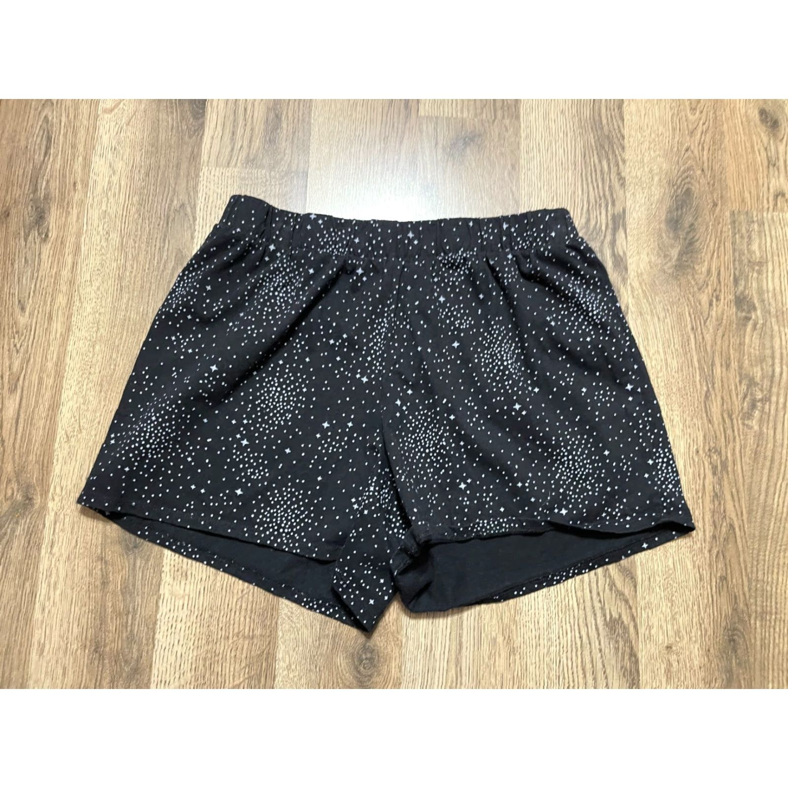 Vintage Maurices Sleep Shorts Women Small Sleep Shorts Black Solid Size 28" / US 6 / IT 42 - 2 Thumbnail