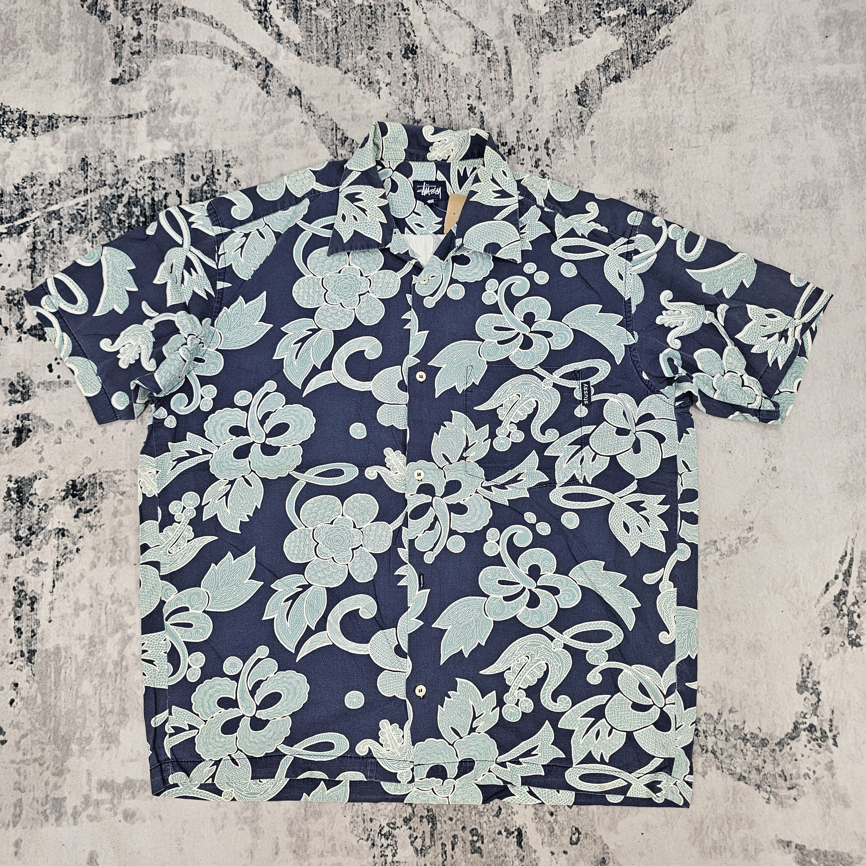 Stussy Stussy Halftone flower shirt | Grailed