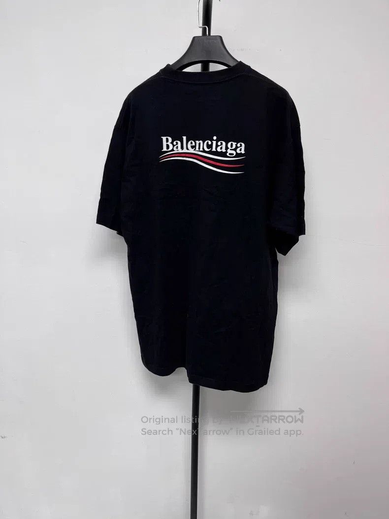 Balenciaga Balenciaga Loose Fit Round Neck Short Sleeve T-Shirt with Size US M / EU 48-50 / 2 - 2 Thumbnail