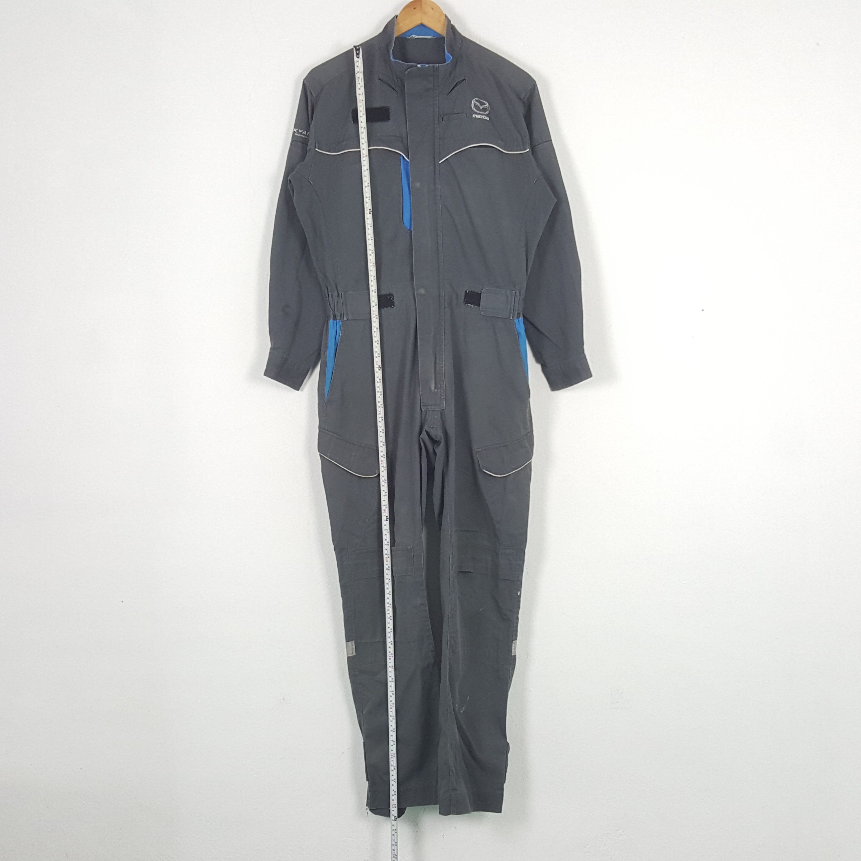 Japanese Brand × Vintage Vintage Mazda Racing Team Safety Coverall Jacket C286N11 Size US L / EU 52-54 / 3 - 7 Thumbnail