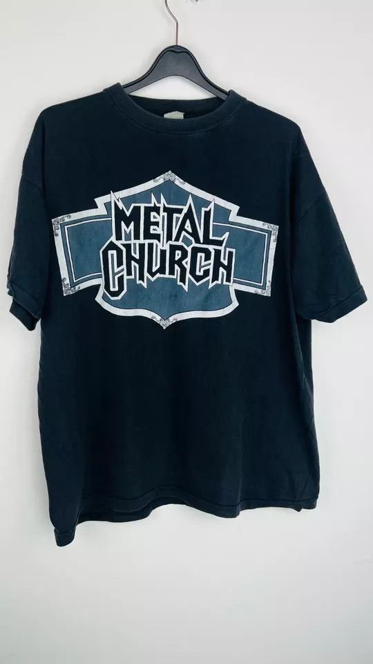 Vintage Rare Vintage Metal Church The Human Factor European Tour Size US XL / EU 56 / 4 - 12 Thumbnail