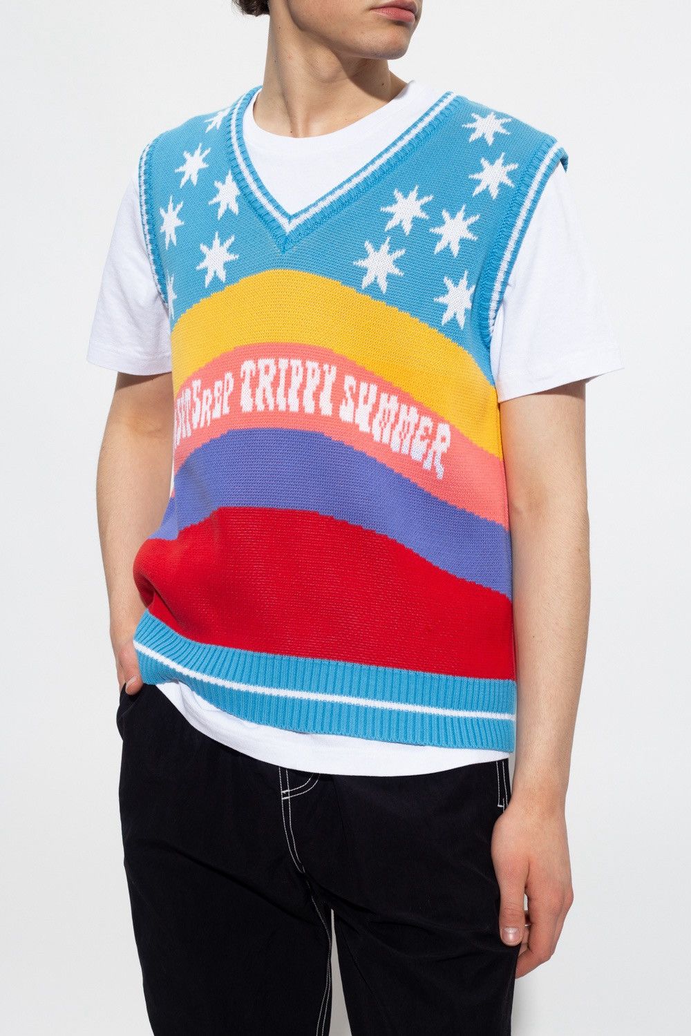 Msftsrep MSFTSrep Jaden Smith Trippy Summer Knit Tank Top Gilet Vest Size US XL / EU 56 / 4 - 2 Thumbnail
