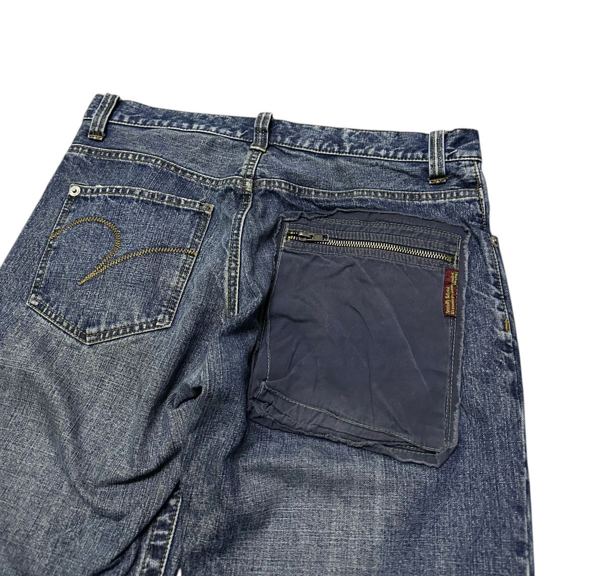 291295=Homme 291295 homme patchwork denim jeans 33x31 Size US 33 - 7 Thumbnail