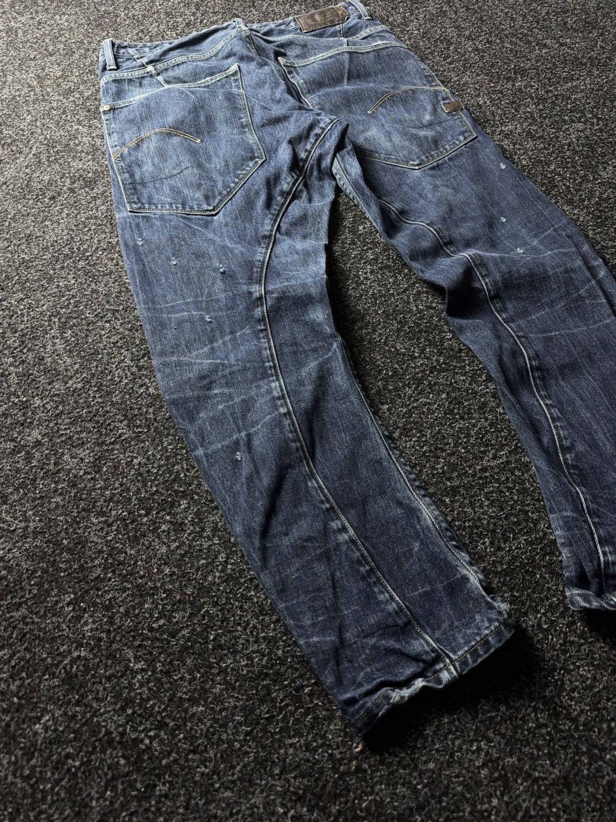 G-Star Y2K 00s G-Star RAW Vintage Distressed Denim Jeans Blue 32 Size US 32 / EU 48 - 9 Thumbnail