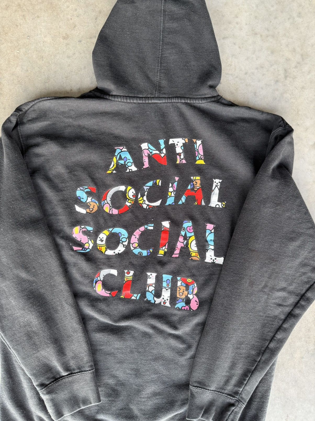 Black Hoodie Bt21 Anti Social Club Bt21 Collab Anti Social Social