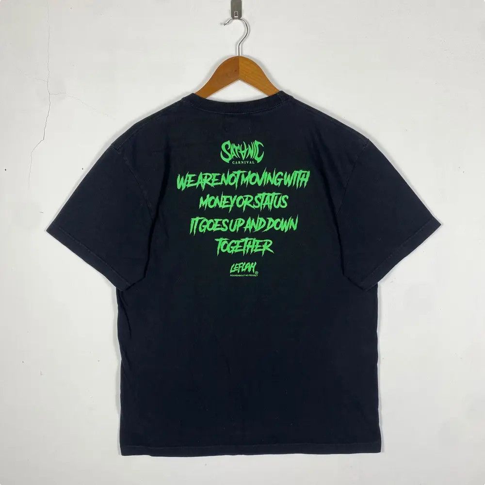 Japanese Brand LEFLAH Satanic Carnival Be Fxxked By Music Tee Shirt Size US XL / EU 56 / 4 - 5 Thumbnail