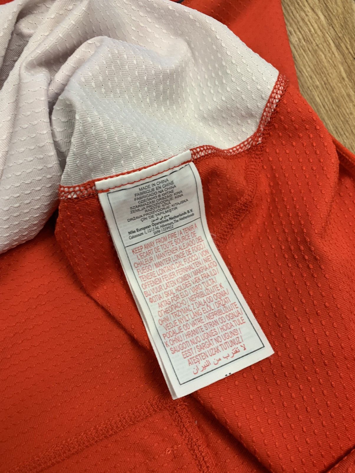 Nike Nike Fit Dry Pro Red Cycling Jersey Size US M / EU 48-50 / 2 - 5 Thumbnail