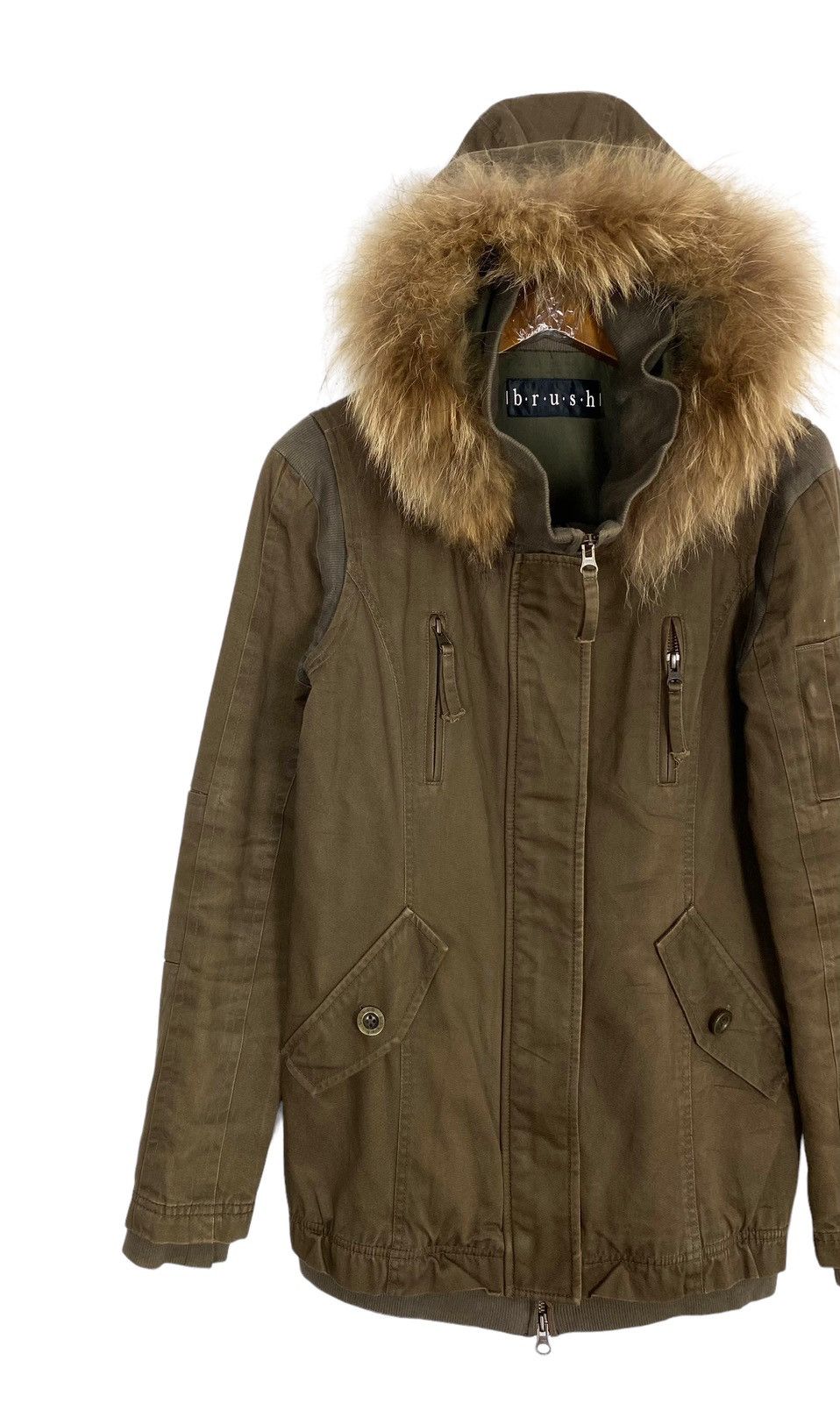 Japanese Brand Rare‼️ Brush Faux Fur Parka Size S / US 4 / IT 40 - 2 Thumbnail