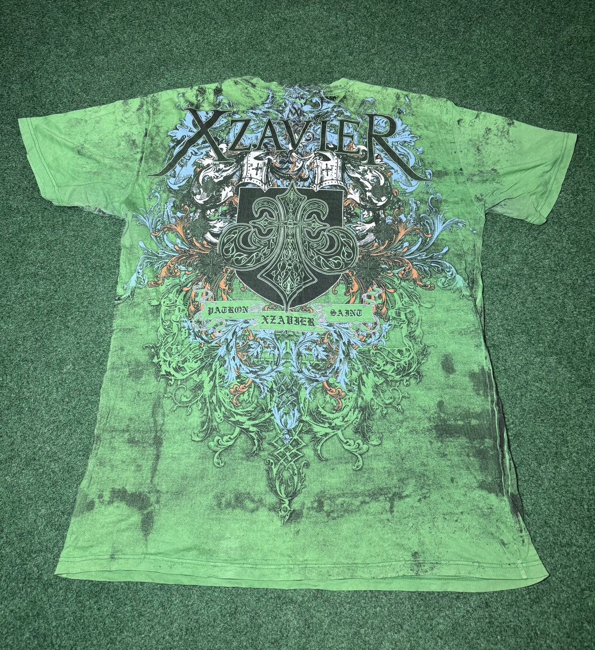 Affliction Y2K Xzavier Affliction Style Skull Gothic Grunge T Shirt Size US XXL / EU 58 / 5 - 4 Thumbnail