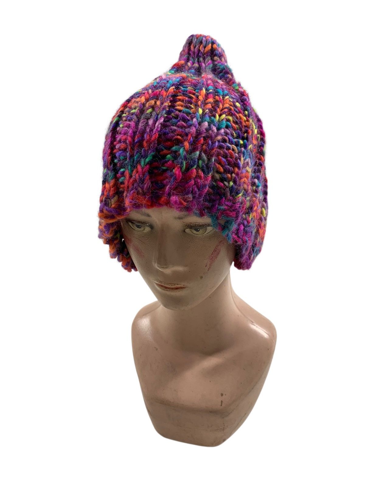 Kapital Crochet knitted handmade beanie hats rare Size ONE SIZE - 1 Thumbnail