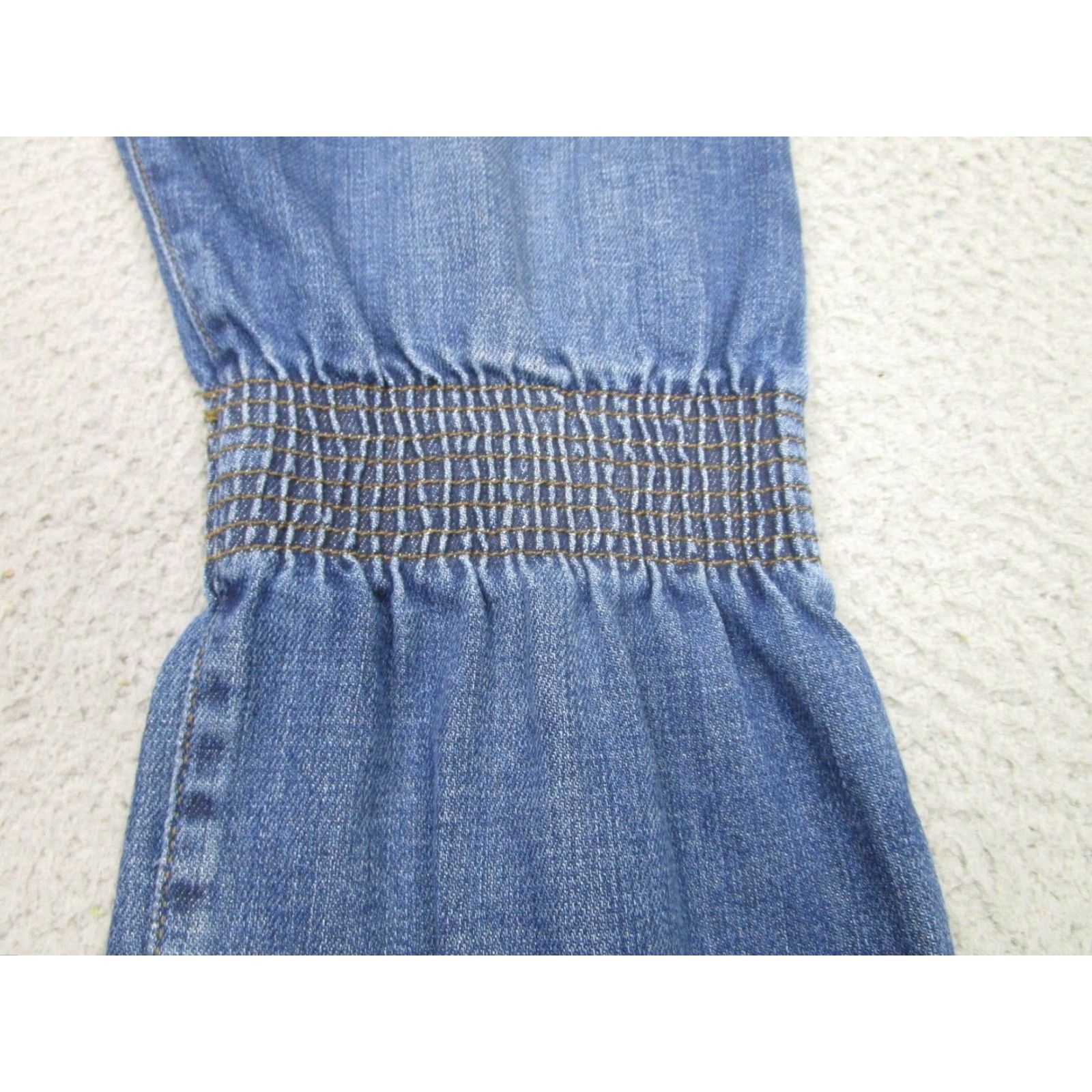 Vintage ISKO Womens Blue High Rise Drop Crotch Jeans Ankle Style Regular Fit Size 30 Size 30" / US 8 / IT 44 - 6 Thumbnail