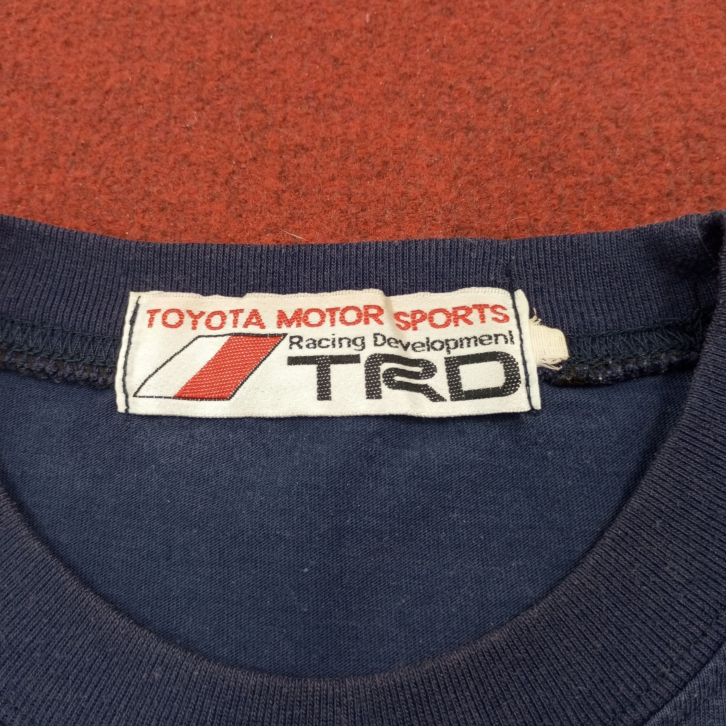 Japanese Brand × Vintage TRD Toyota Motorsports Racing Development Japanese Tshirt Size US M / EU 48-50 / 2 - 7 Thumbnail