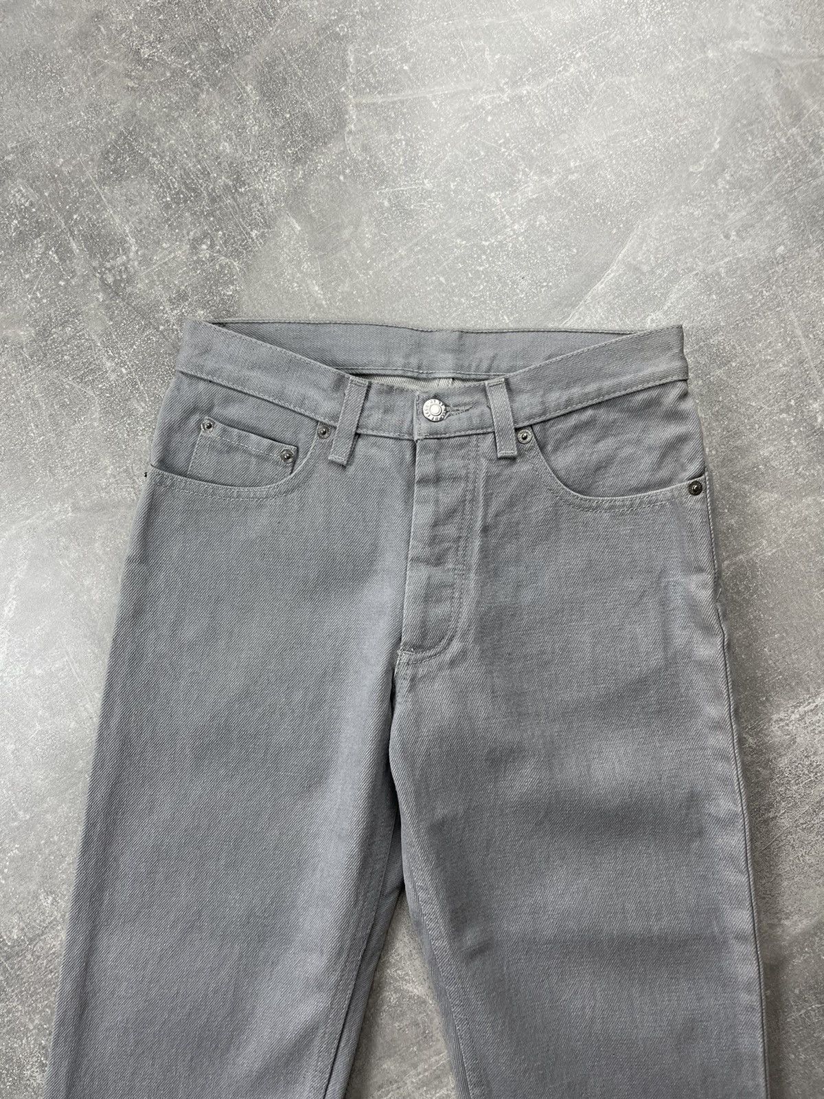 Helmut Lang Helmut Lang Vintage Gray Classic 5-Pocket Jeans Size US 26 / EU 42 - 8 Thumbnail