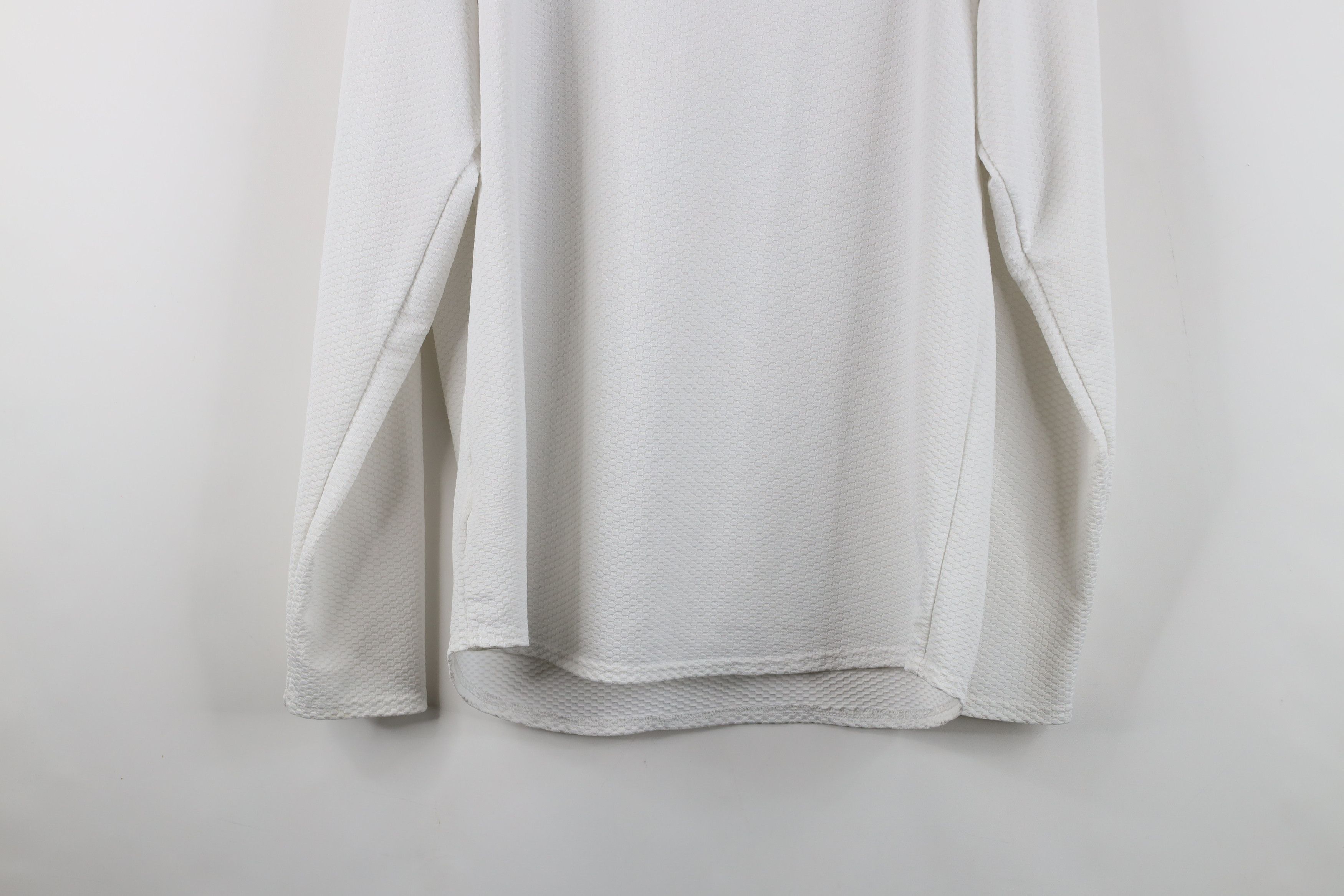 Nike × Vintage Vintage 90s Y2K Nike Sphere Mini Swoosh Thermal Knit T-Shirt Size US XL / EU 56 / 4 - 13 Thumbnail