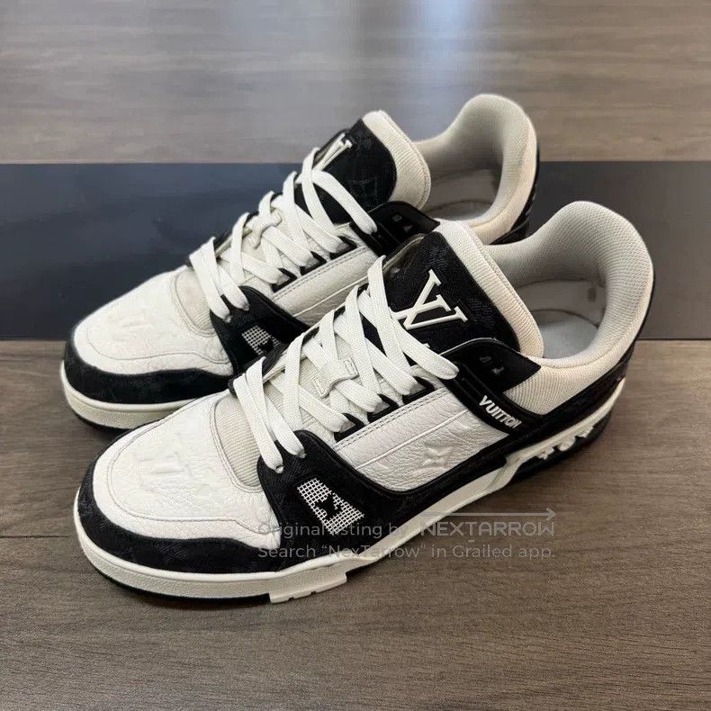 Louis Vuitton Louis Vuitton Trainer black and white cowboy shoes Size US 8 / EU 41 - 1 Thumbnail