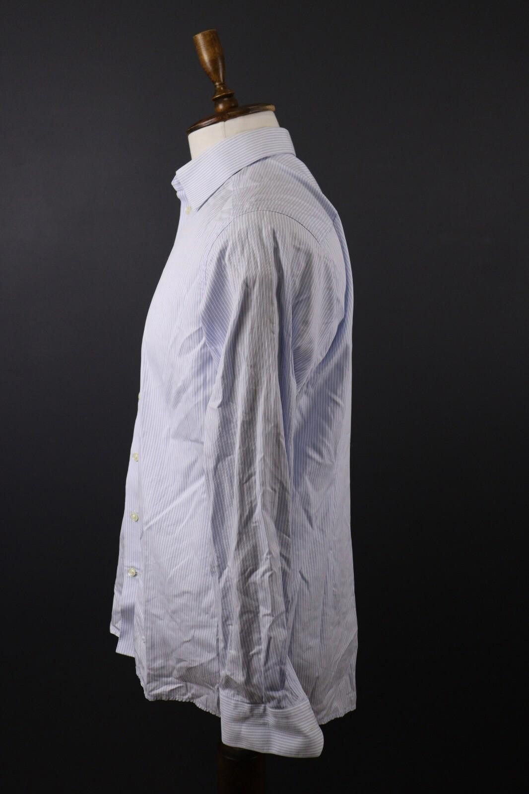 Eton Eton Contemporary Blue Stripe Shirt Size 41 /16 Size US M / EU 48-50 / 2 - 6 Thumbnail