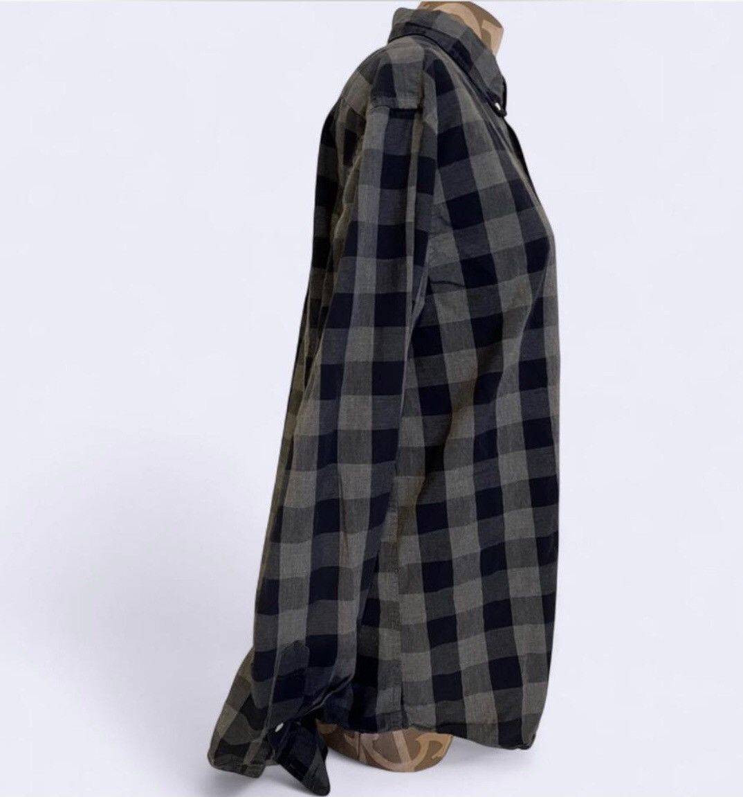Old Navy Old Navy Button Up Shirt Slim Blue Gray Checkered Plaid Sz L Size US L / EU 52-54 / 3 - 4 Thumbnail