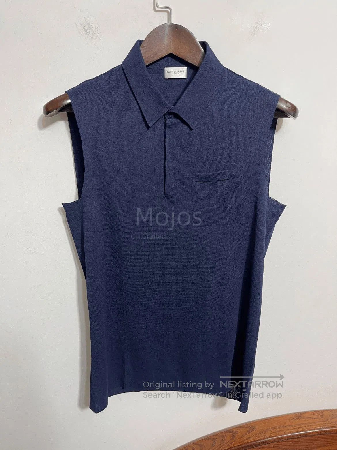 Saint Laurent Paris Saint Laurent Paris Polo Tank Top. Size US XL / EU 56 / 4 - 3 Thumbnail